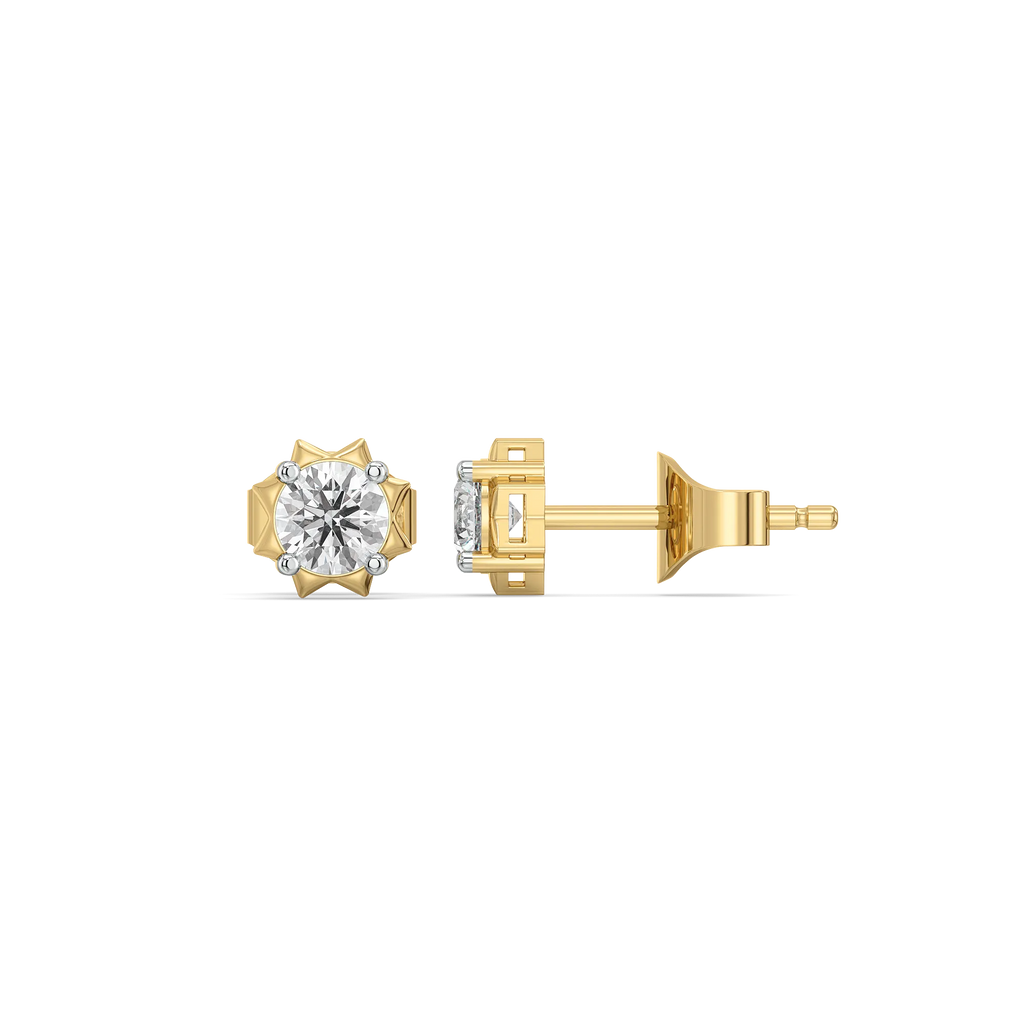 Solitaire Core - Lab Diamond Stud Earrings