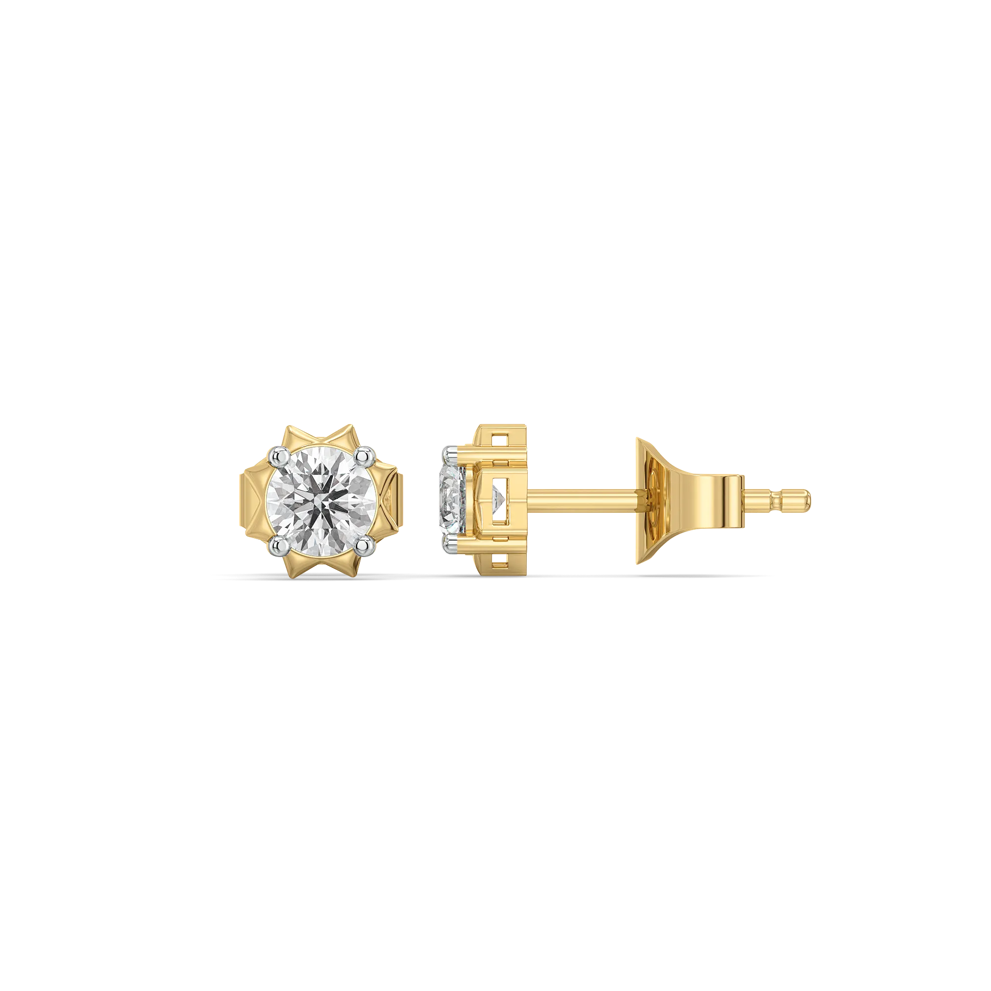 Solitaire Core - Lab Diamond Stud Earrings