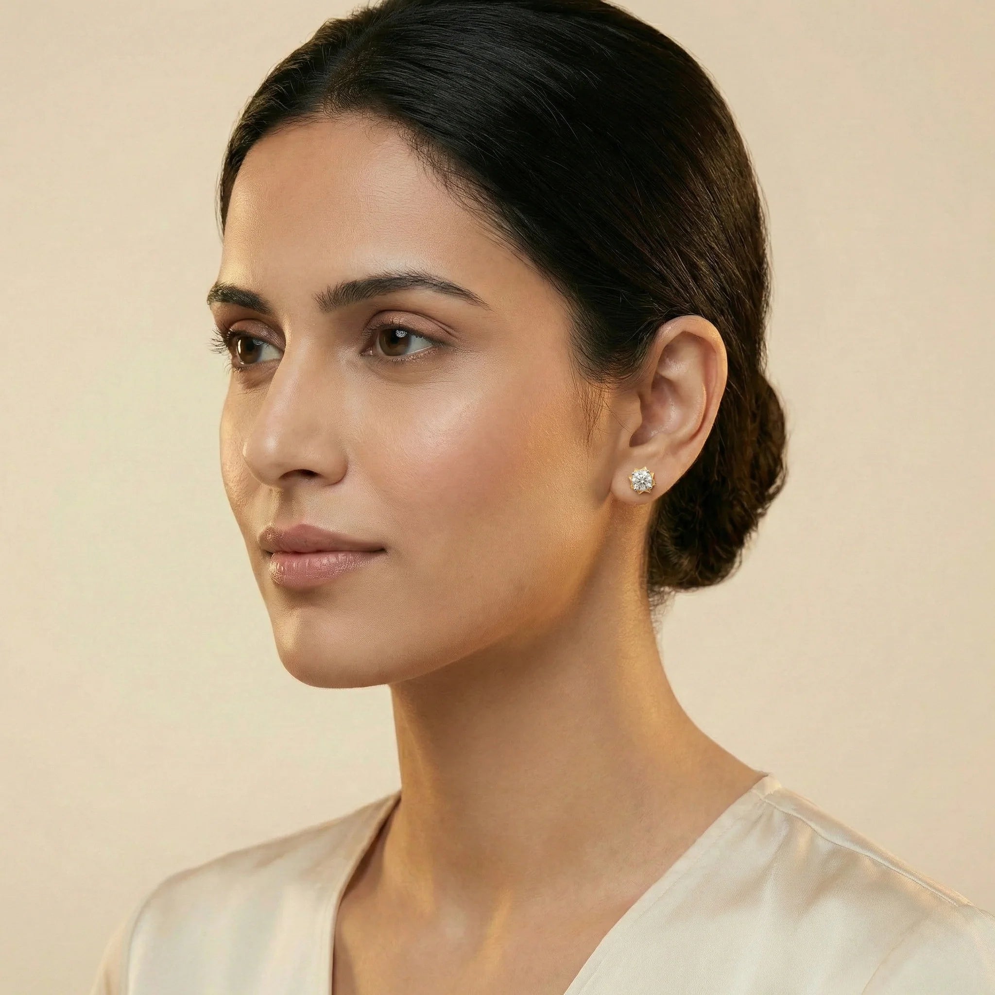 Solitaire Core - Lab Diamond Stud Earrings