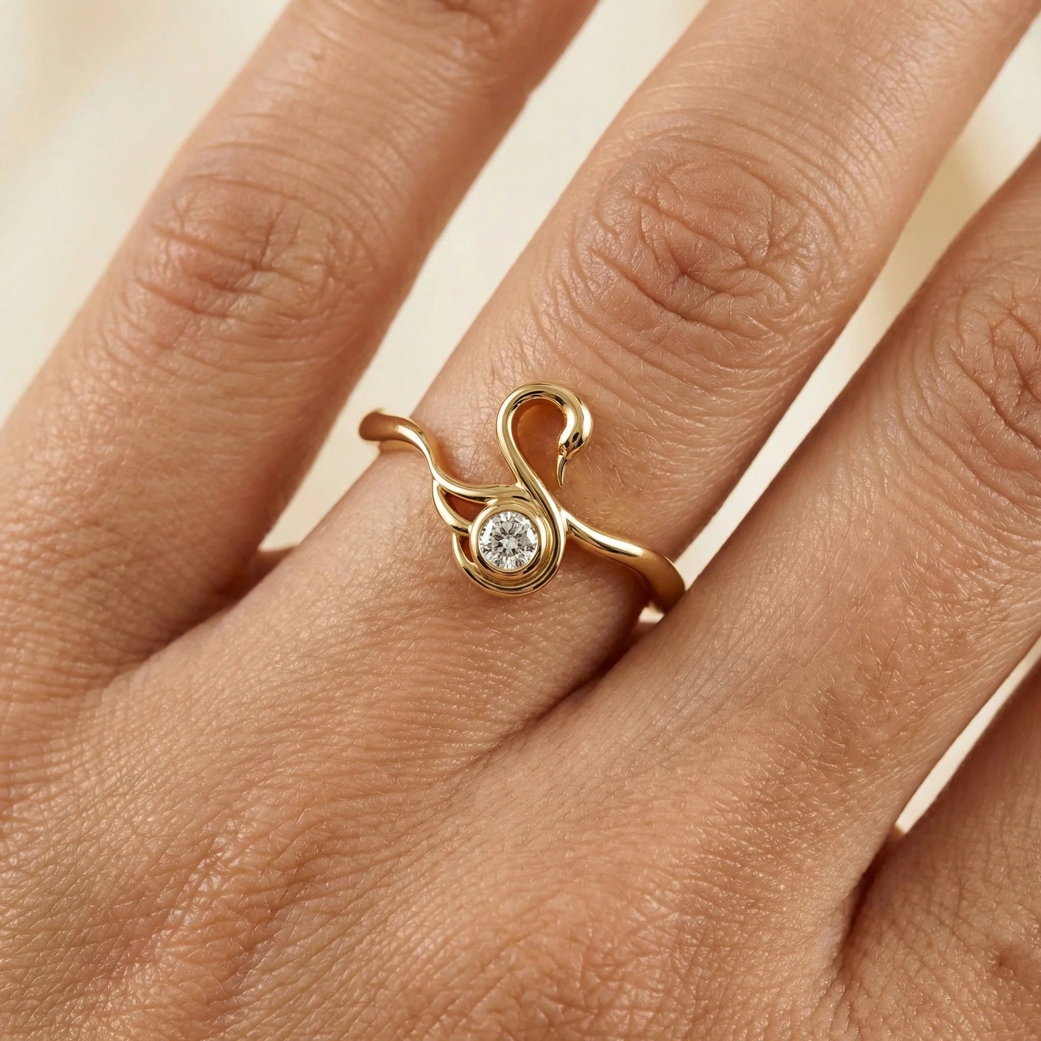 Swan Grace - Lab Diamond Ring Secondary image