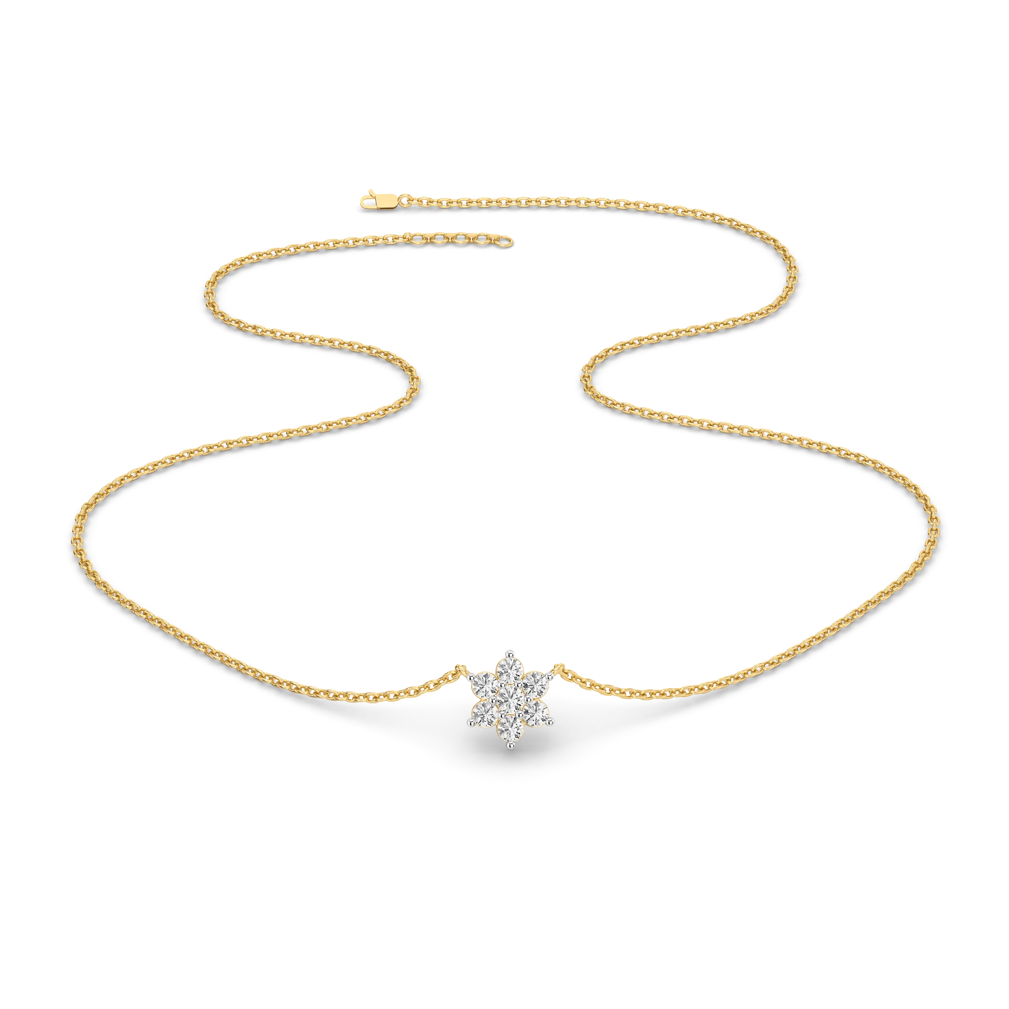 Floral Essence - Lab Diamond Necklace