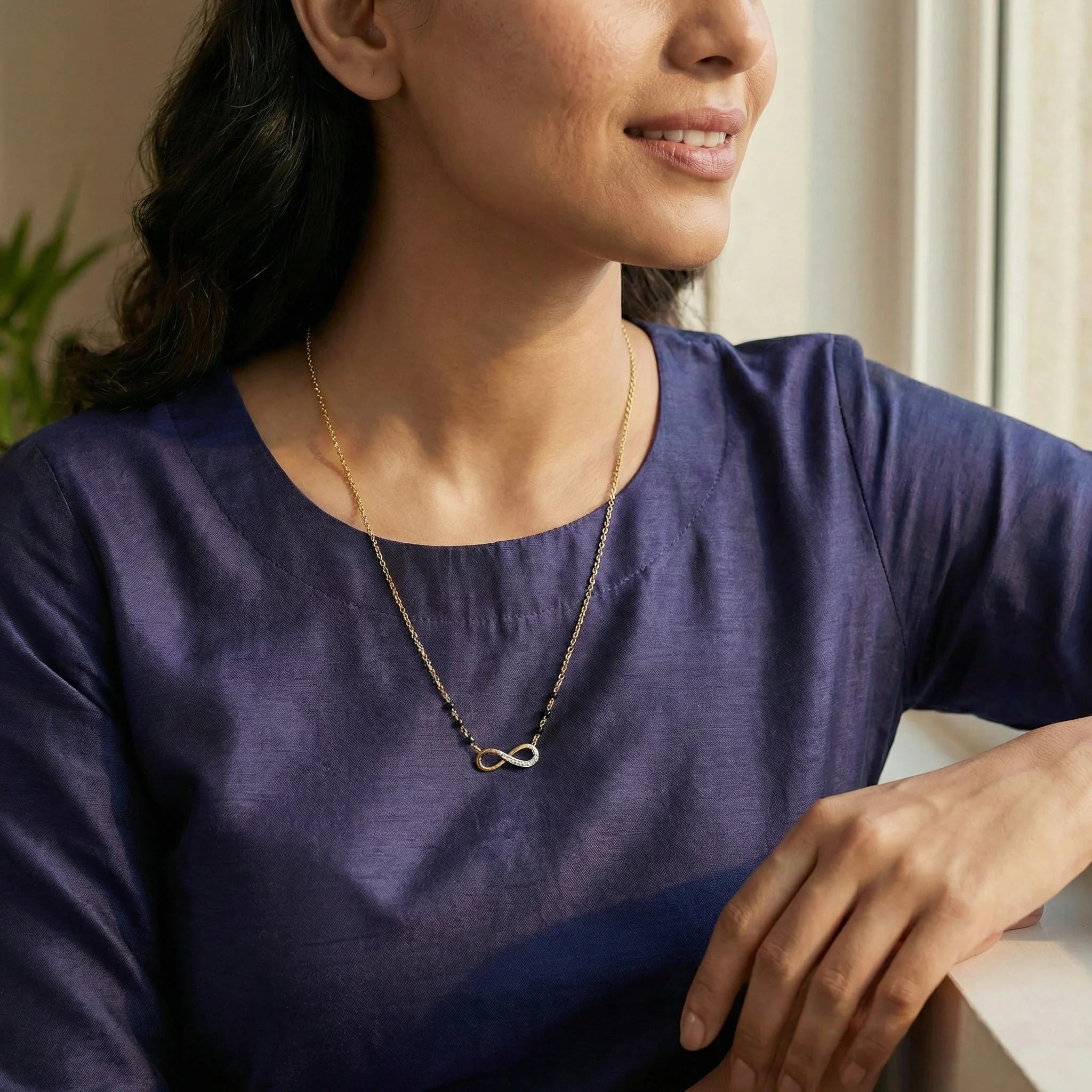 Endless Union - Lab Diamond Mangalsutra Necklace