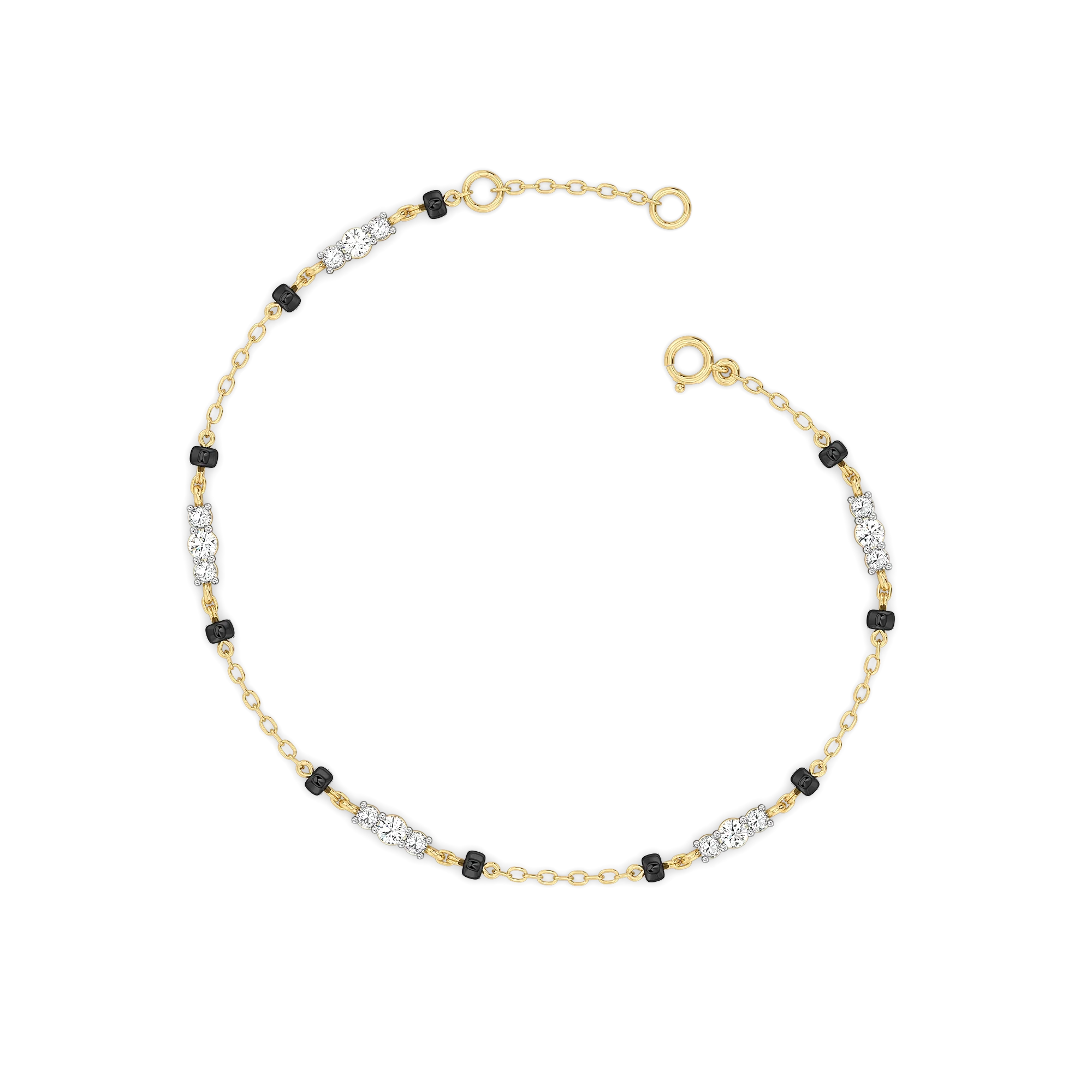 Subtle Promise - Lab Diamond Mangalsutra Bracelet