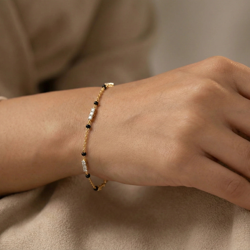 Subtle Promise - Lab Diamond Mangalsutra Bracelet