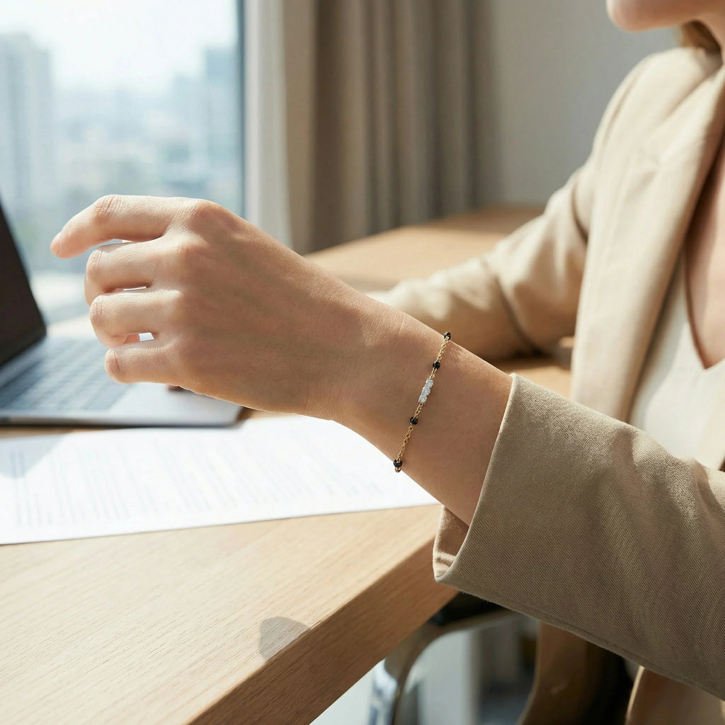 Subtle Promise - Lab Diamond Mangalsutra Bracelet