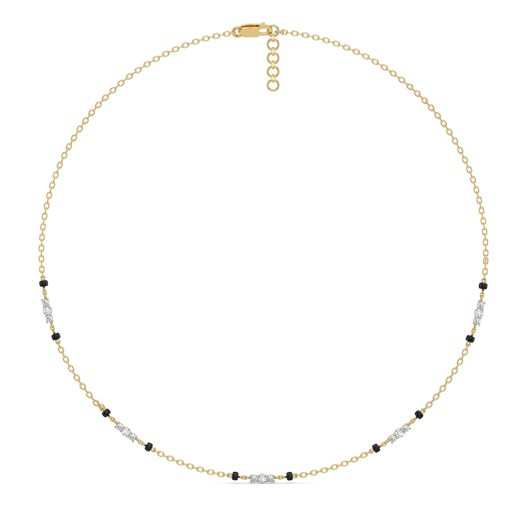 Subtle Promise - Lab Diamond Mangalsutra Necklace