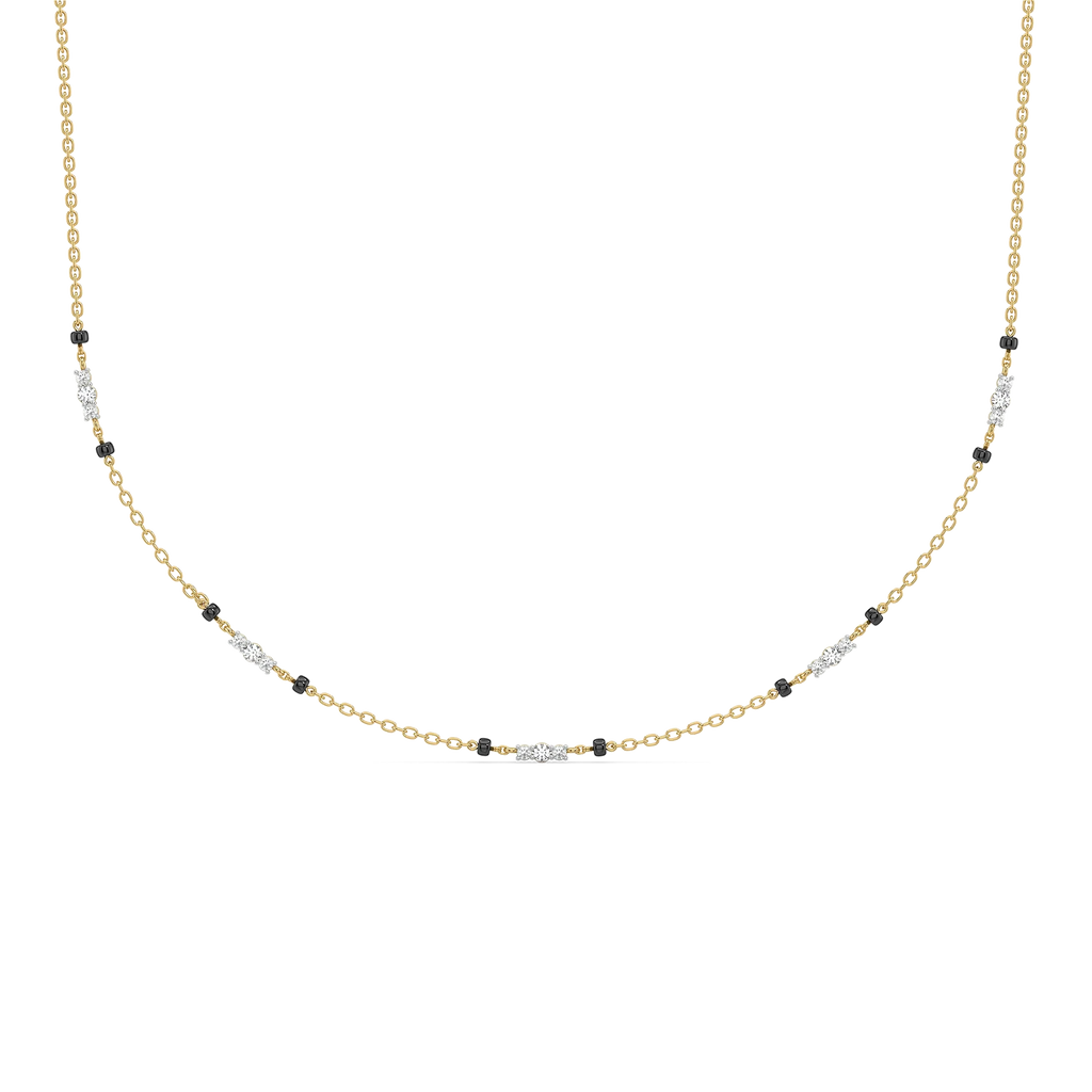 Subtle Promise - Lab Diamond Mangalsutra Necklace