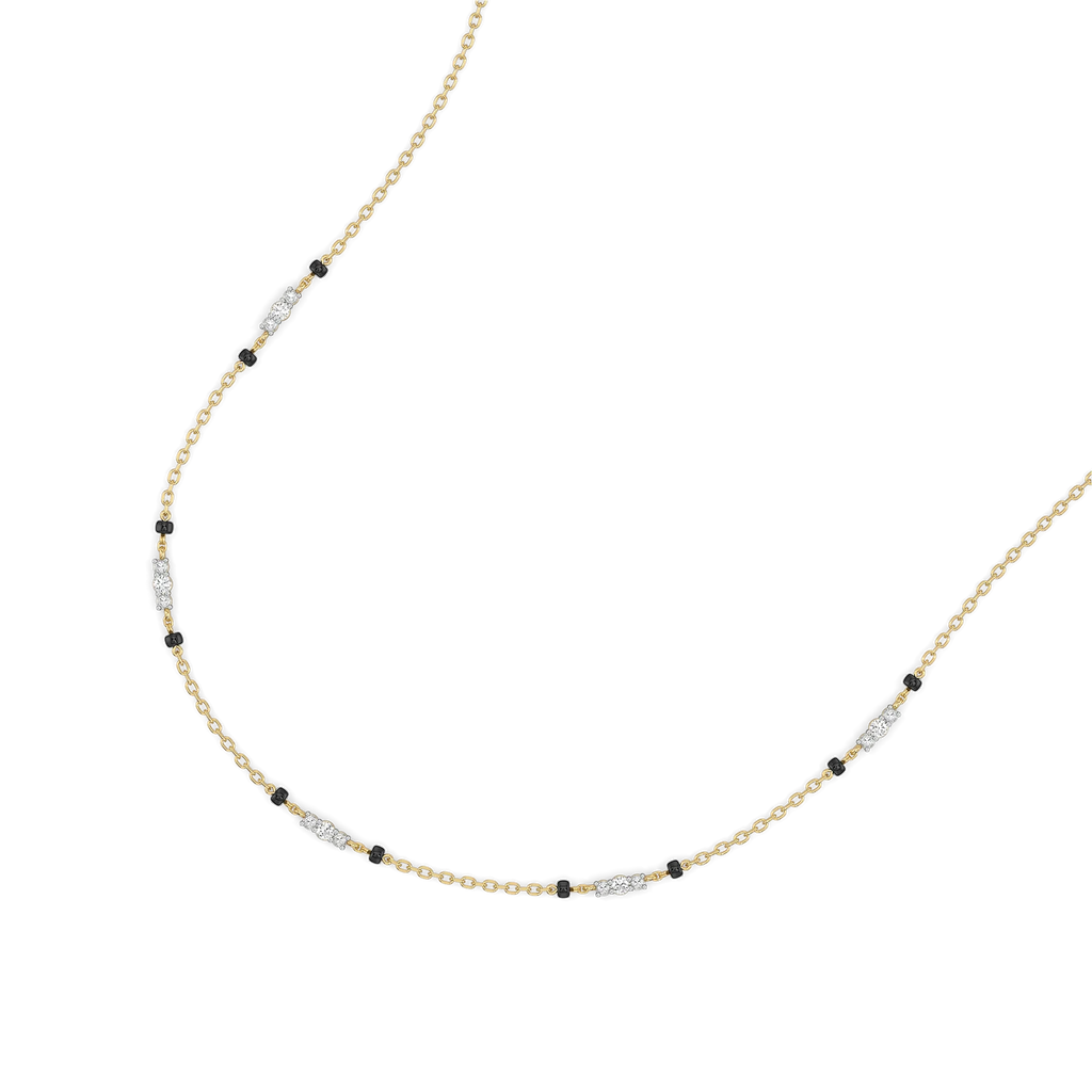 Subtle Promise - Lab Diamond Mangalsutra Necklace