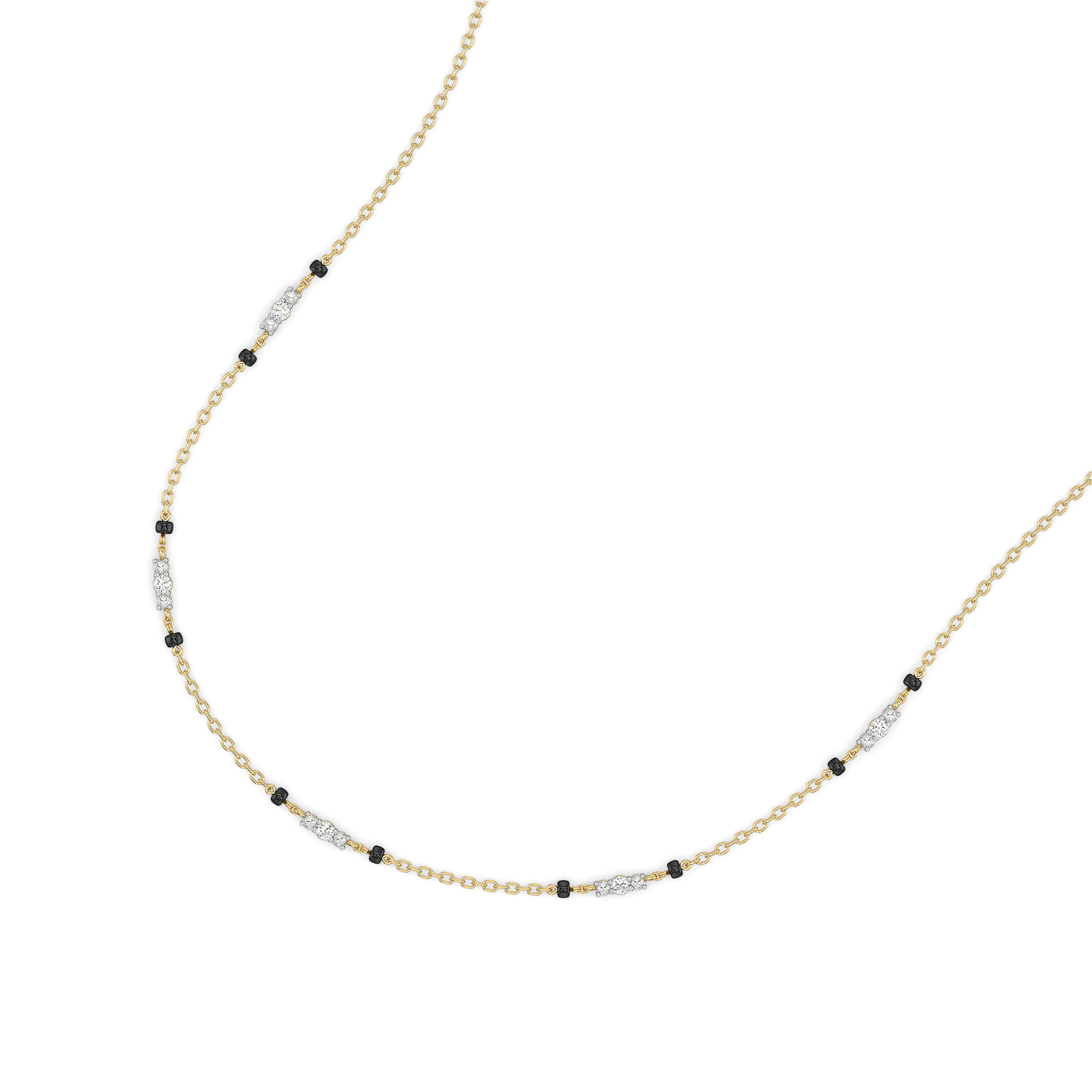 Subtle Promise - Lab Diamond Mangalsutra Necklace