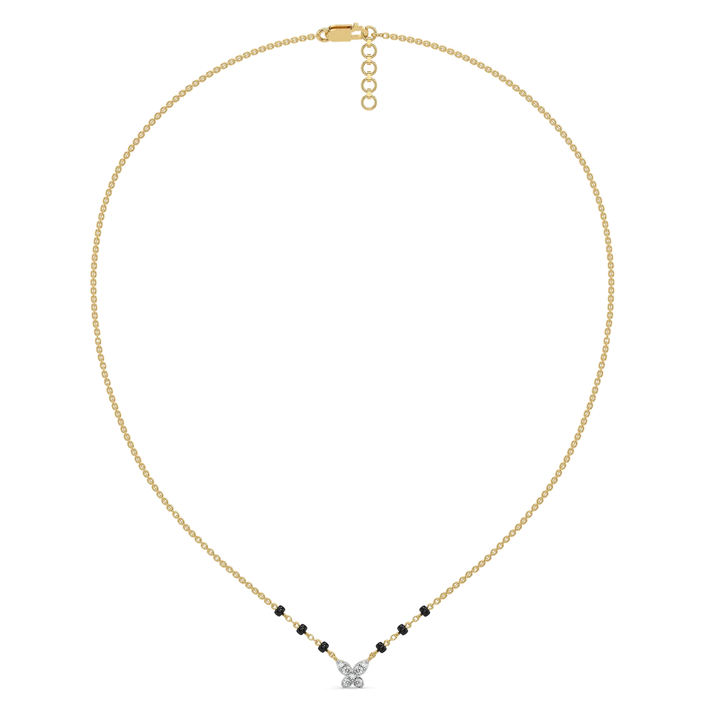 Grace in Flight - Lab Diamond Mangalsutra Necklace
