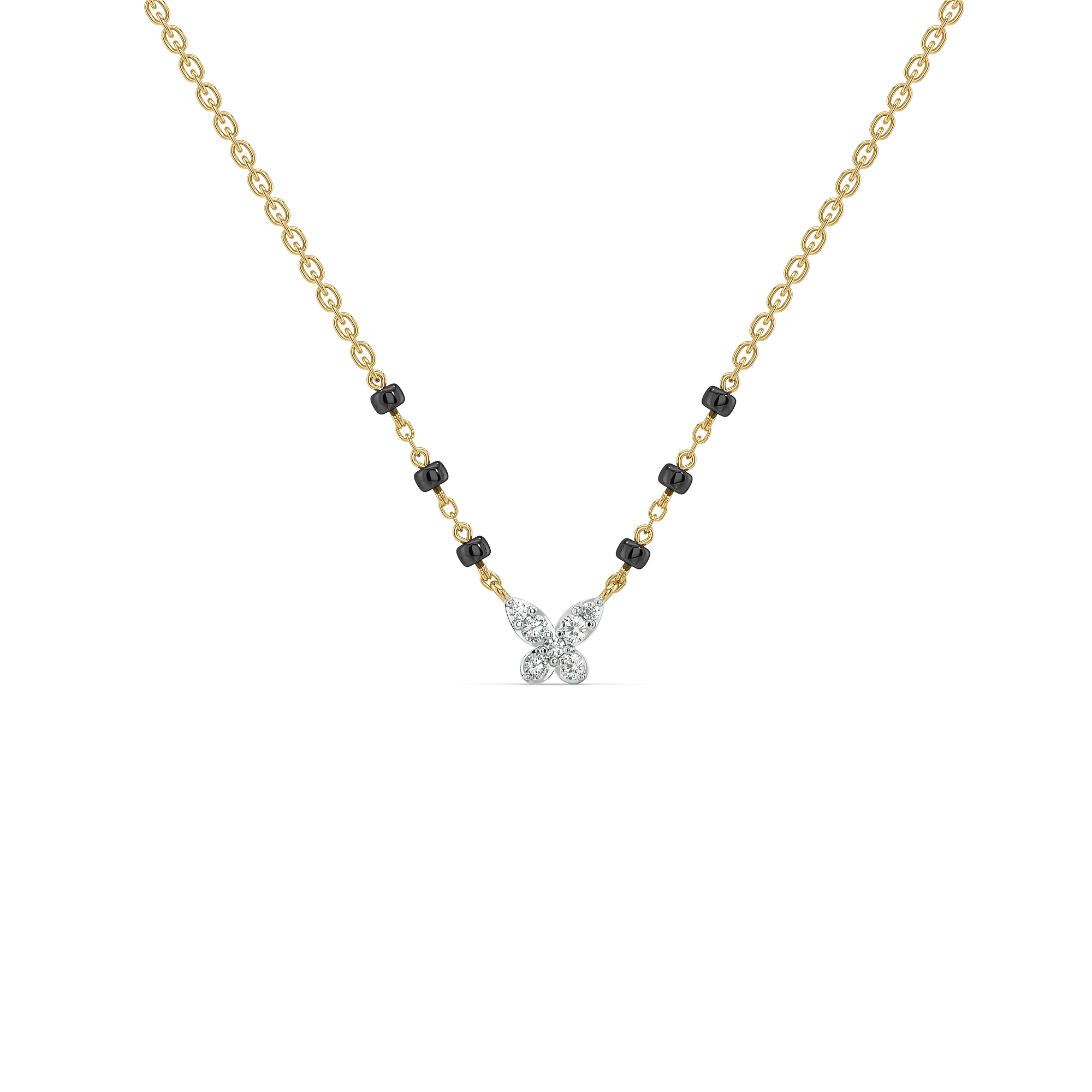 Grace in Flight - Lab Diamond Mangalsutra Necklace Secondary image