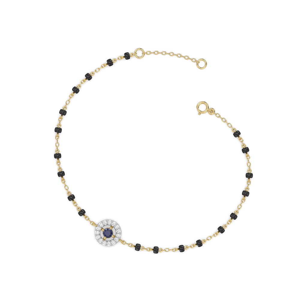 Protective Aura - Lab Diamond Mangalsutra Bracelet