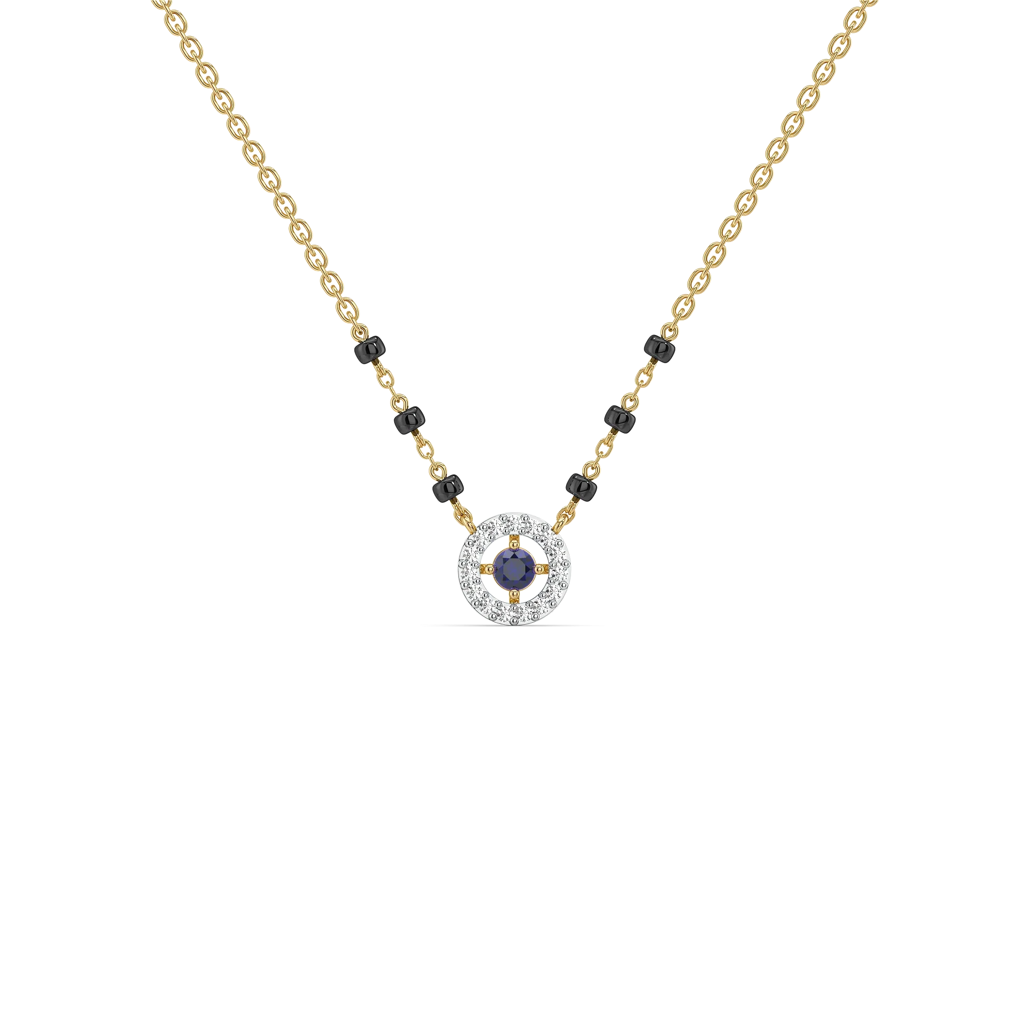 Protective Aura - Lab Diamond Mangalsutra Necklace