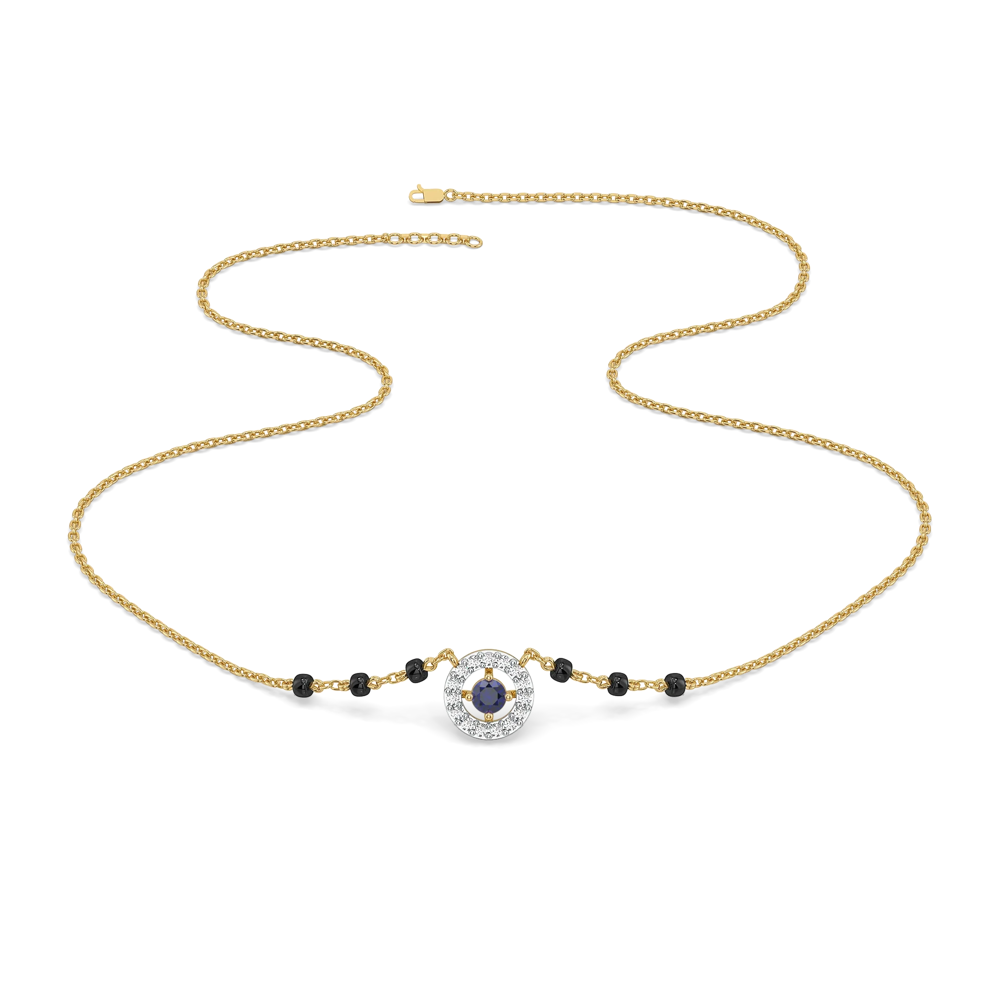 Protective Aura - Lab Diamond Mangalsutra Necklace