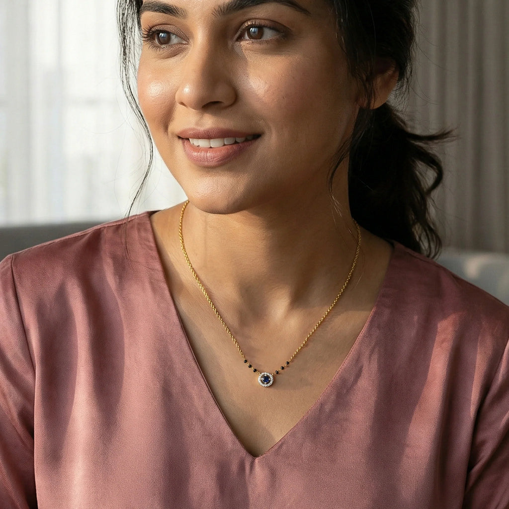 Protective Aura - Lab Diamond Mangalsutra Necklace