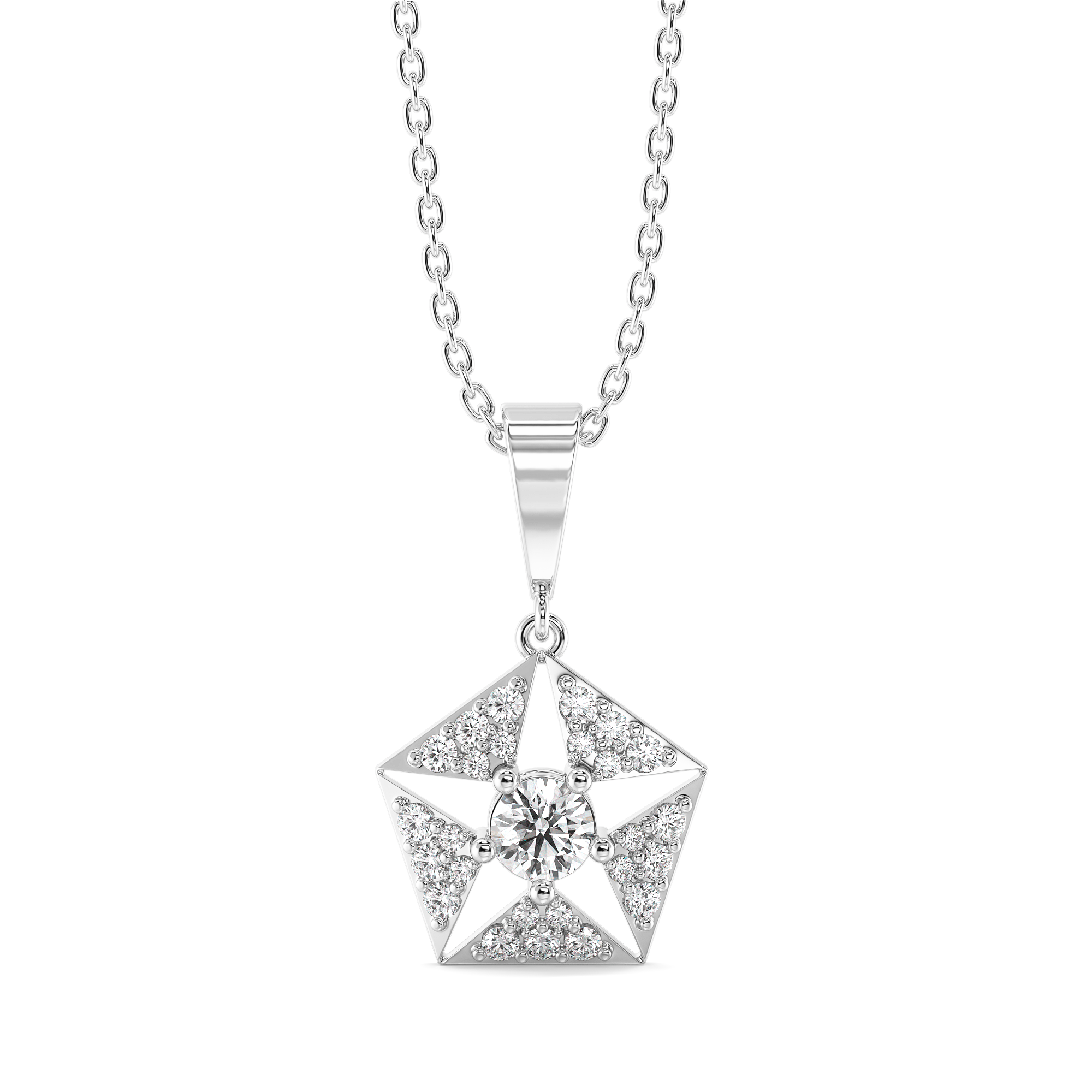 Echo of Light - Lab Diamond Pendant Main image