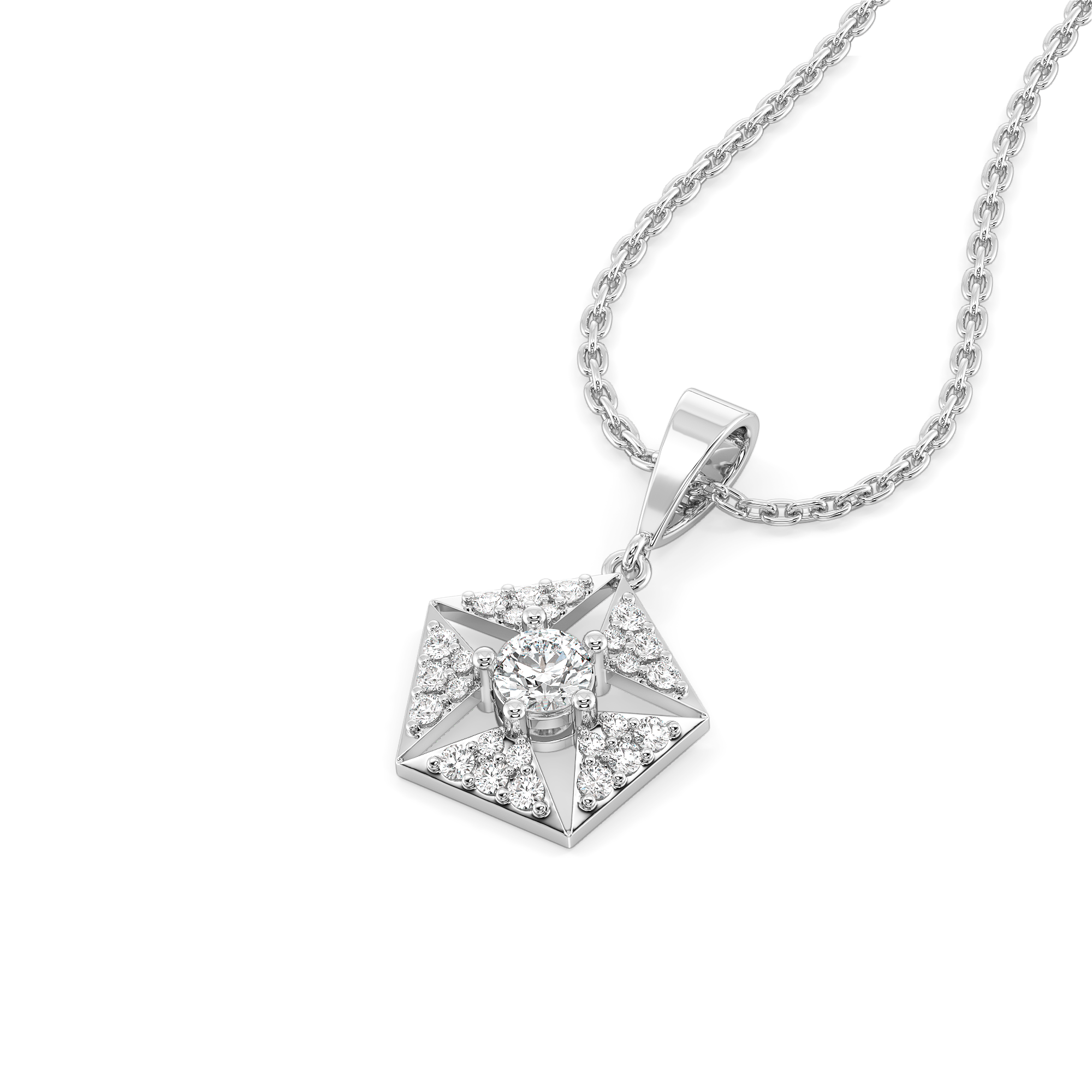 Echo of Light - Lab Diamond Pendant Secondary image