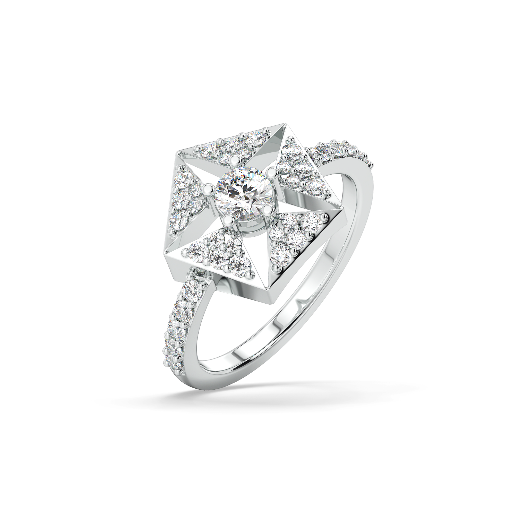 Echo of Light - Lab Diamond Ring Main image