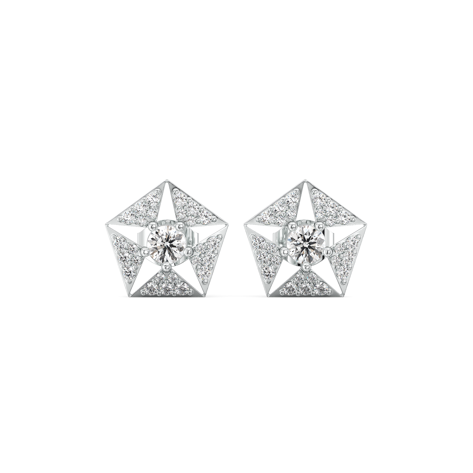 Echo of Light - Lab Diamond Earrings Main image
