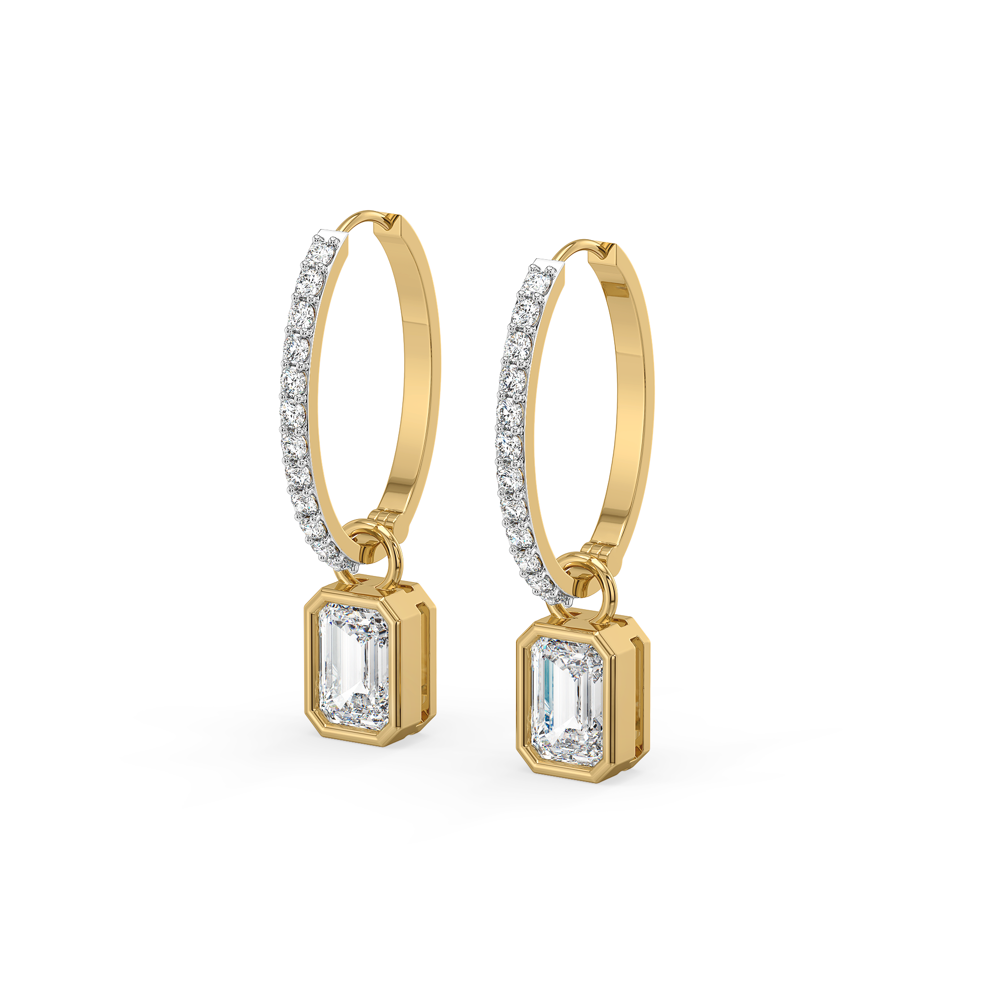 Drop & Go – Lab Diamond Modular Hoop Secondary image