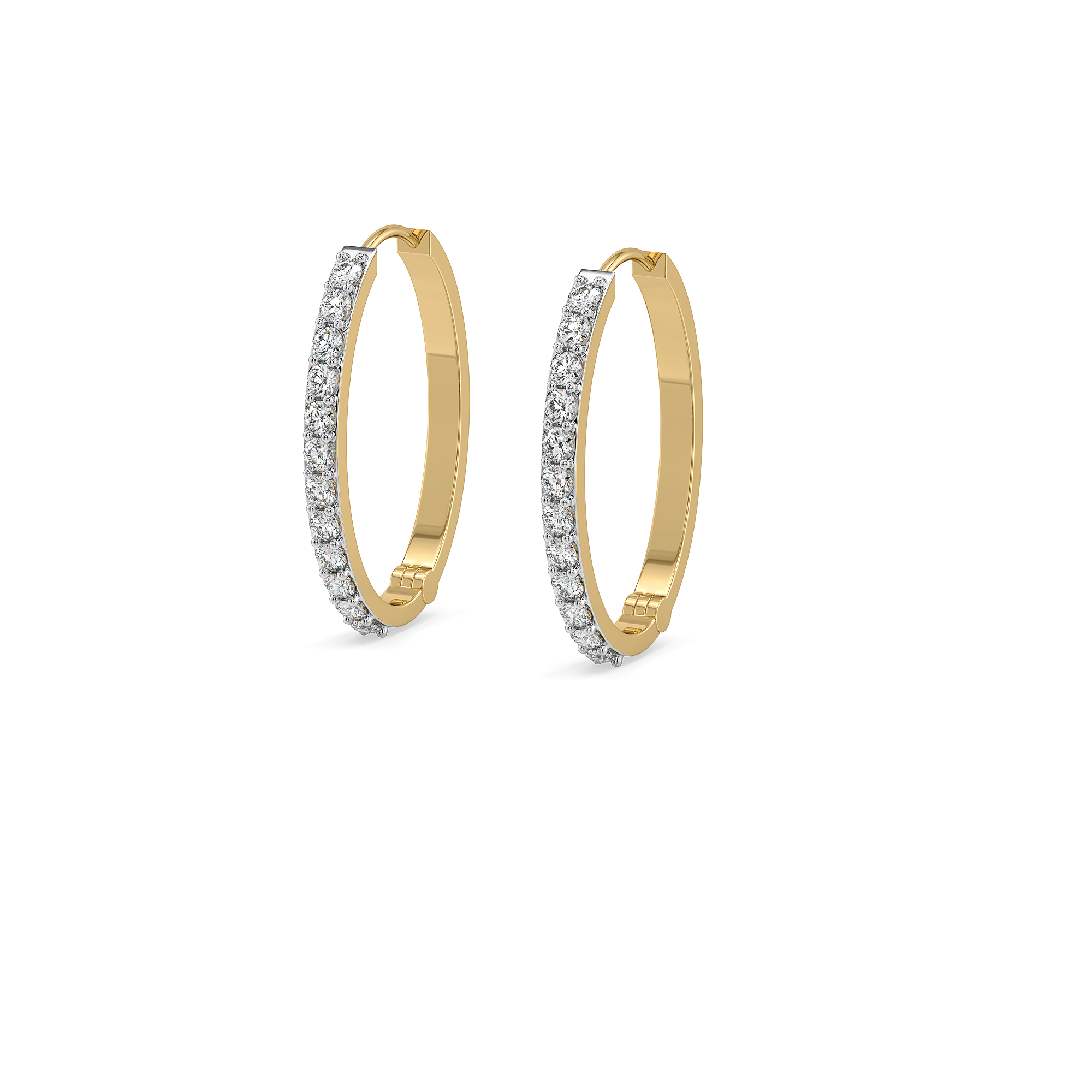Drop & Go – Lab Diamond Modular Hoop Main image