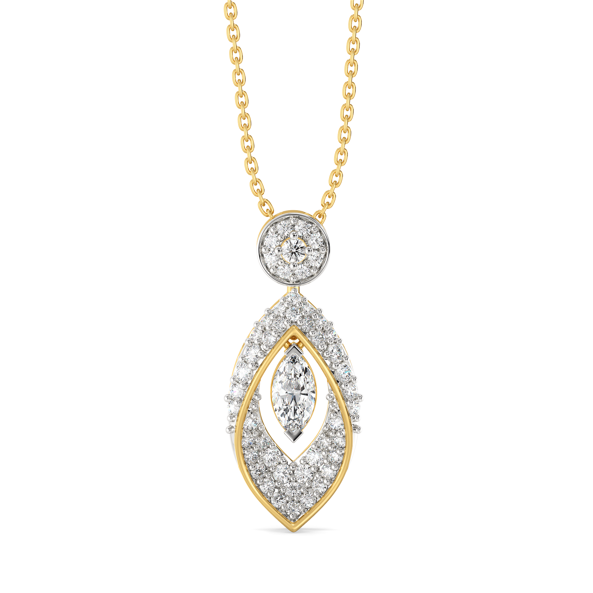 Marquise Mirage - Lab Diamond Pendant Main image