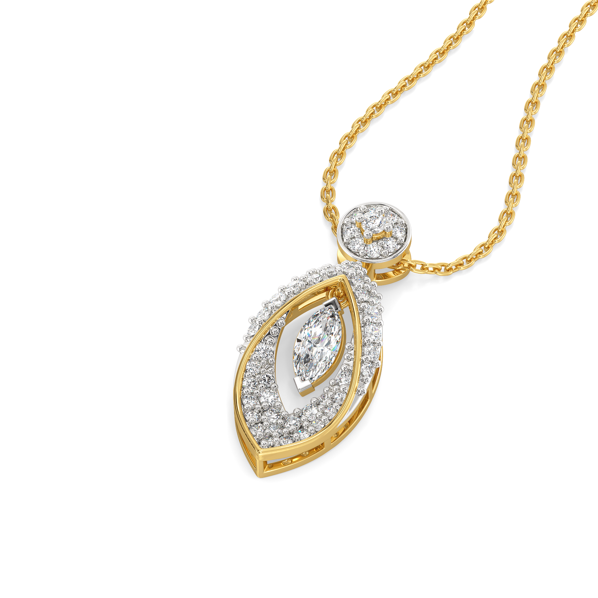 Marquise Mirage - Lab Diamond Pendant Secondary image