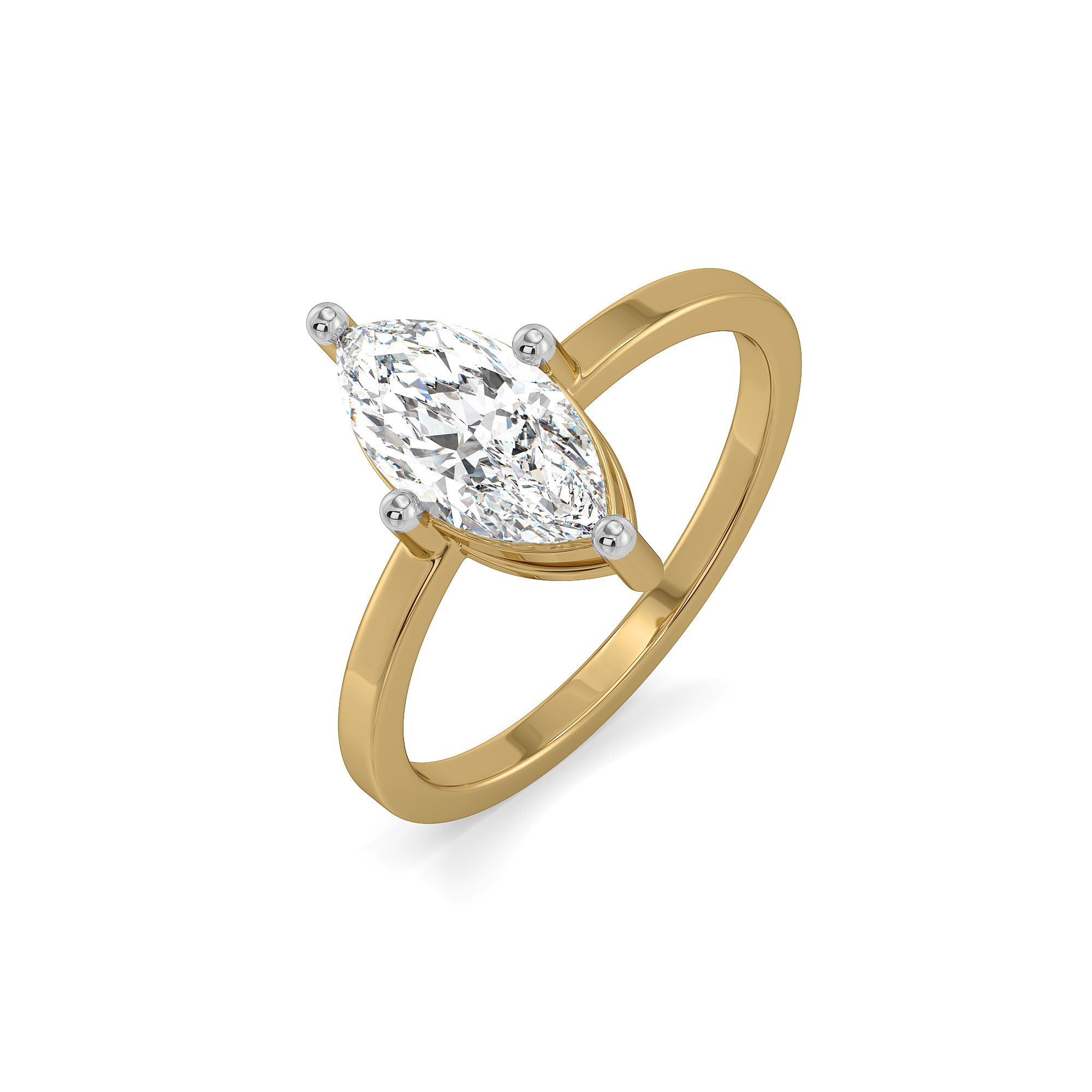 Marquise Mirage – Lab Diamond Modular Ring Secondary image