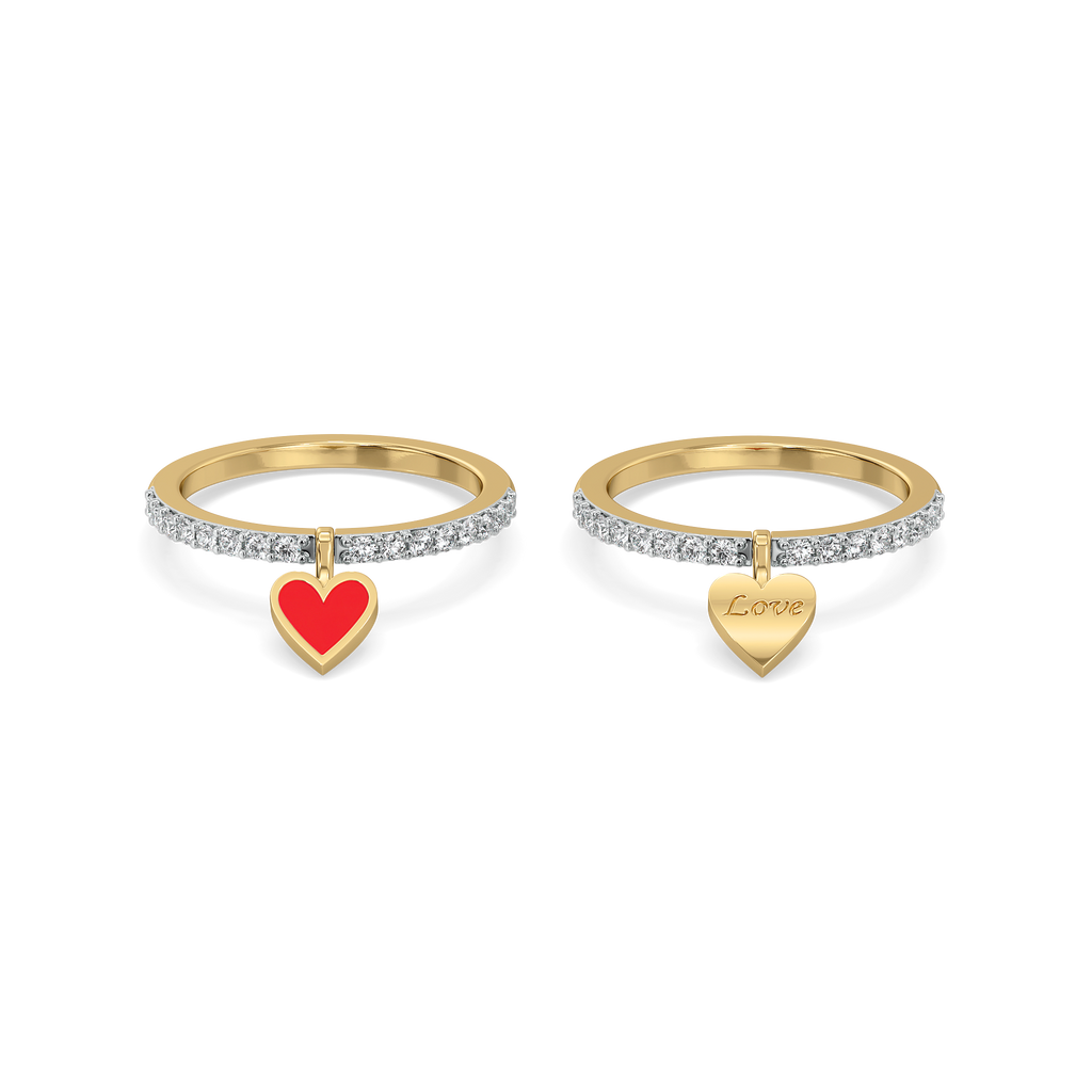 Flip of Love - Lab Diamond Modular Ring