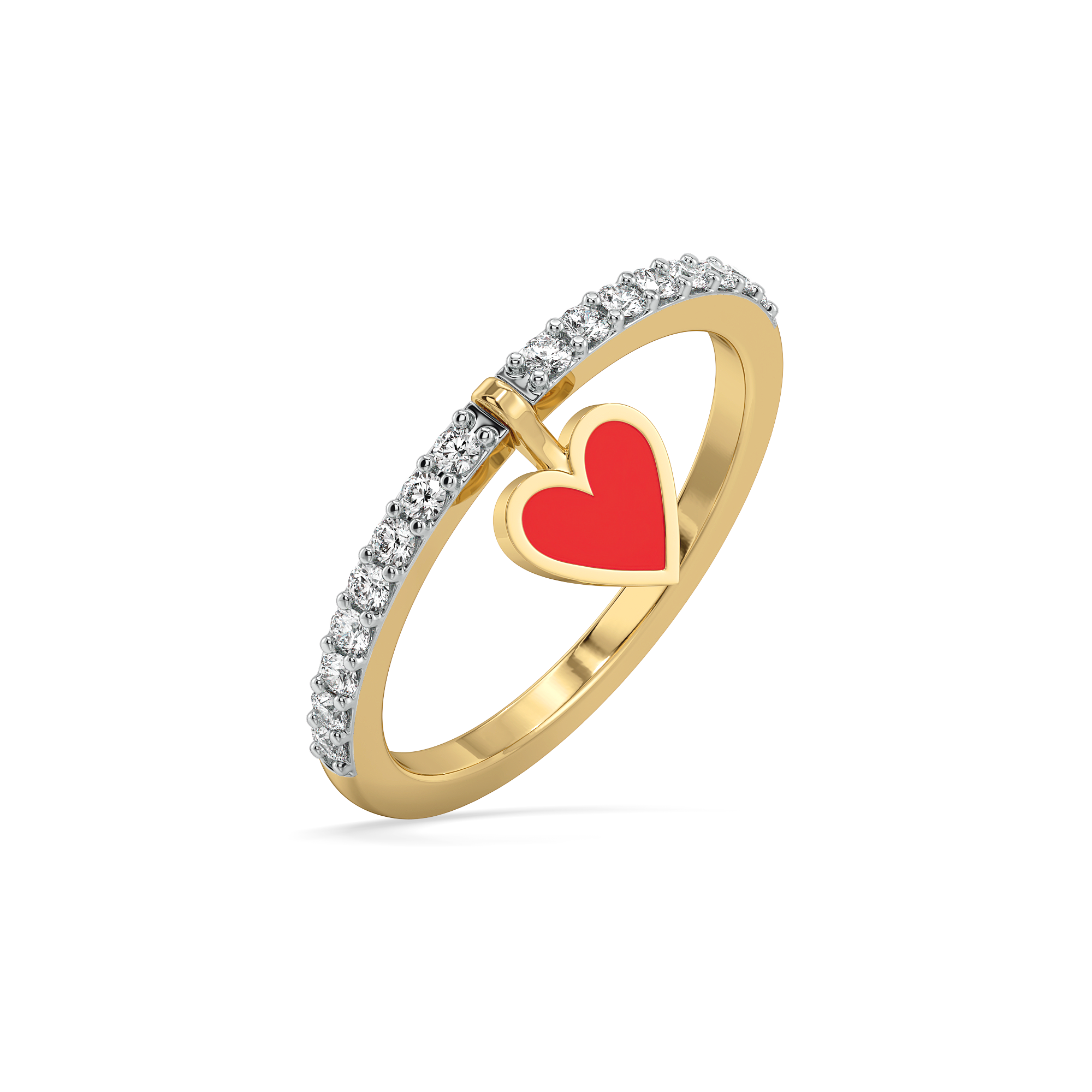 Flip of Love - Lab Diamond Modular Ring Secondary image