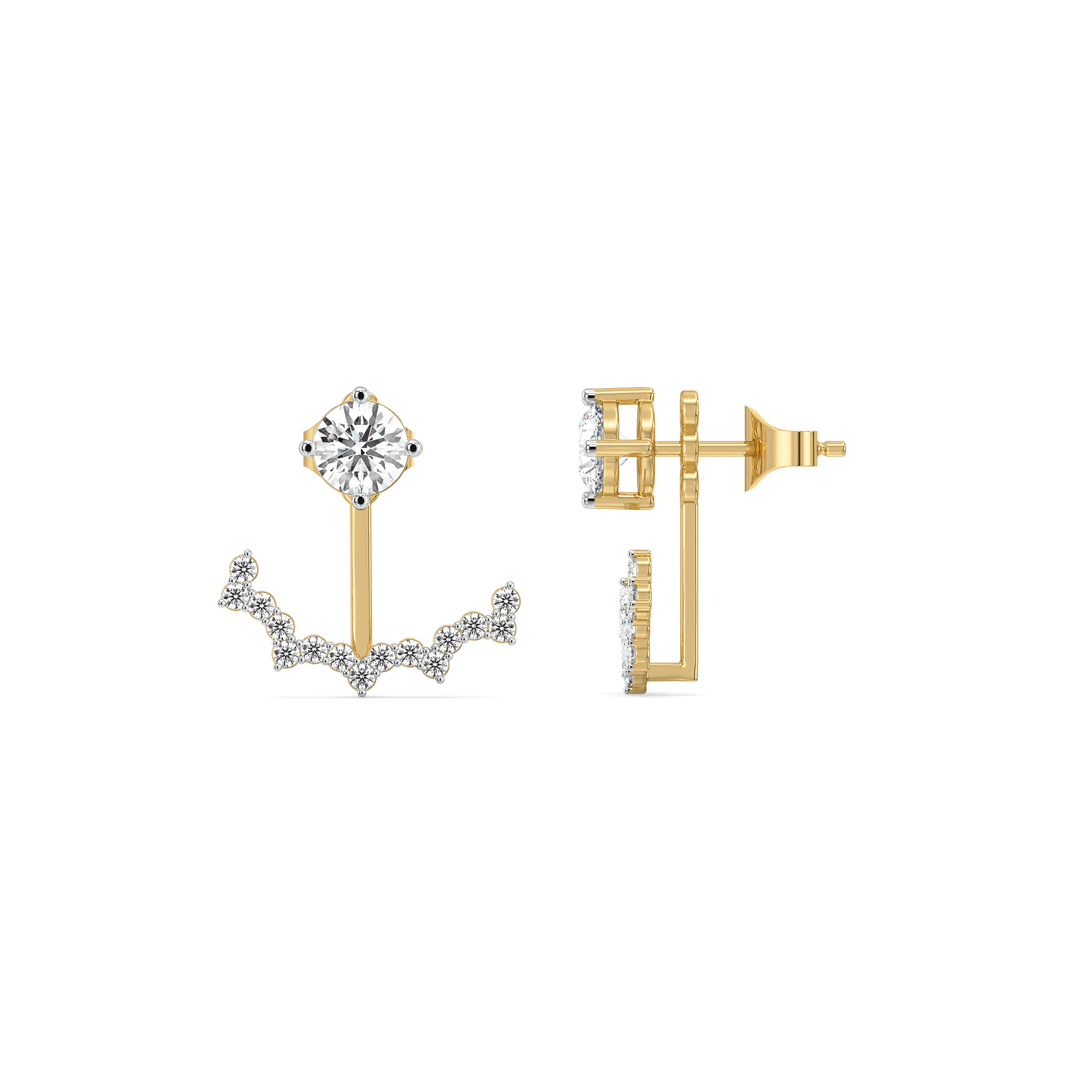 Front & Beyond – Lab Diamonds Dual-Wear Earrings