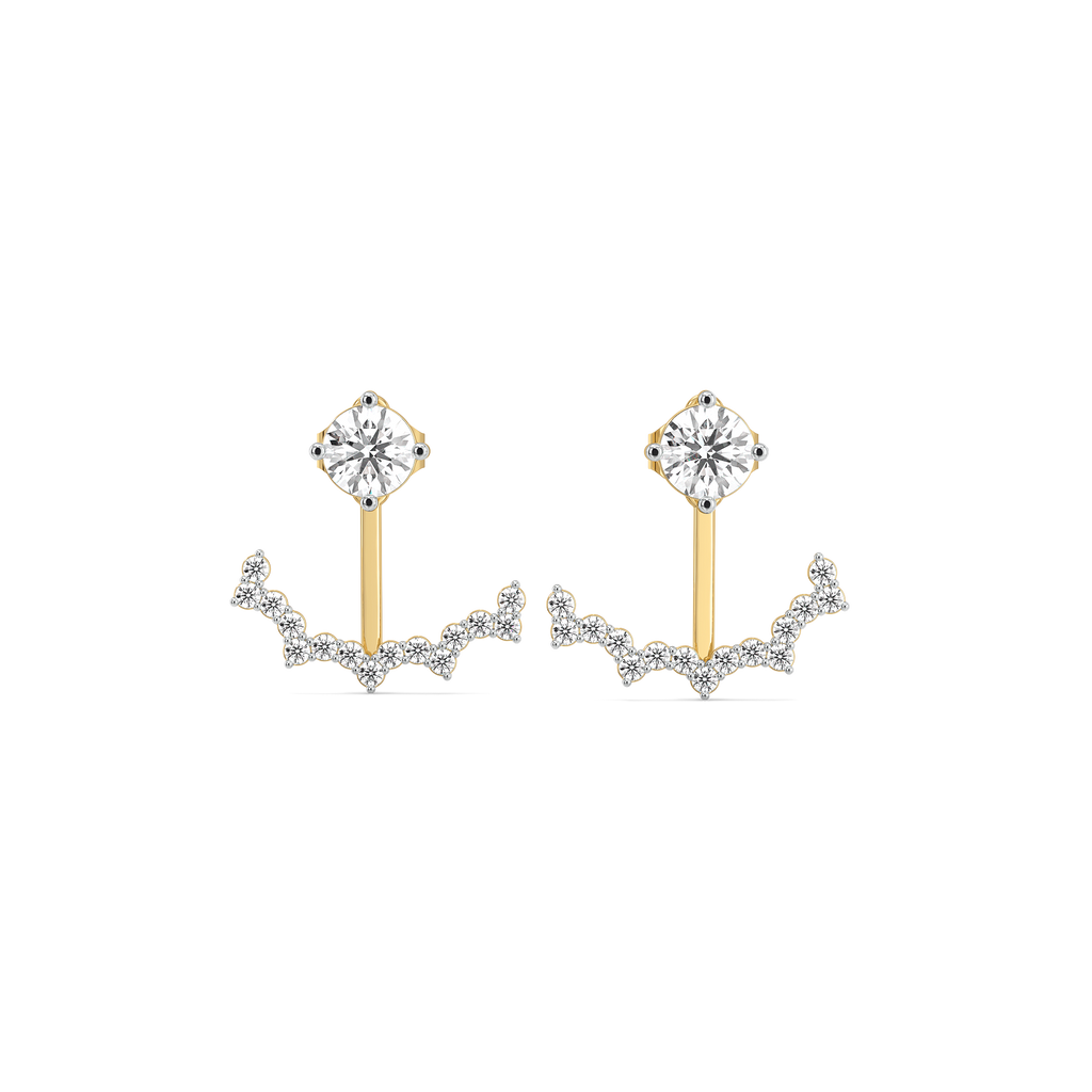 Front & Beyond – Lab Diamonds Dual-Wear Earrings