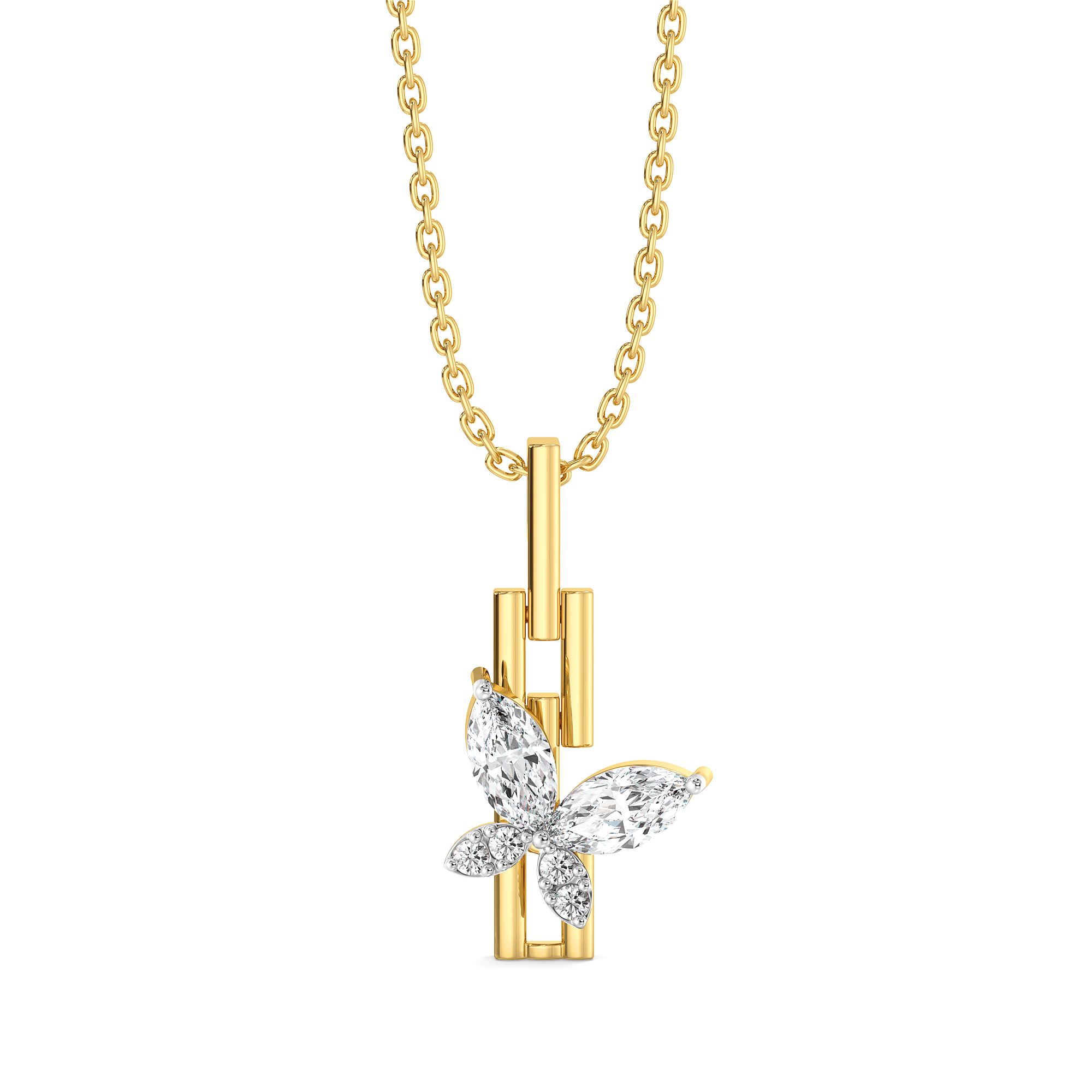 Flutter of Light - Lab Diamond Pendant Main image