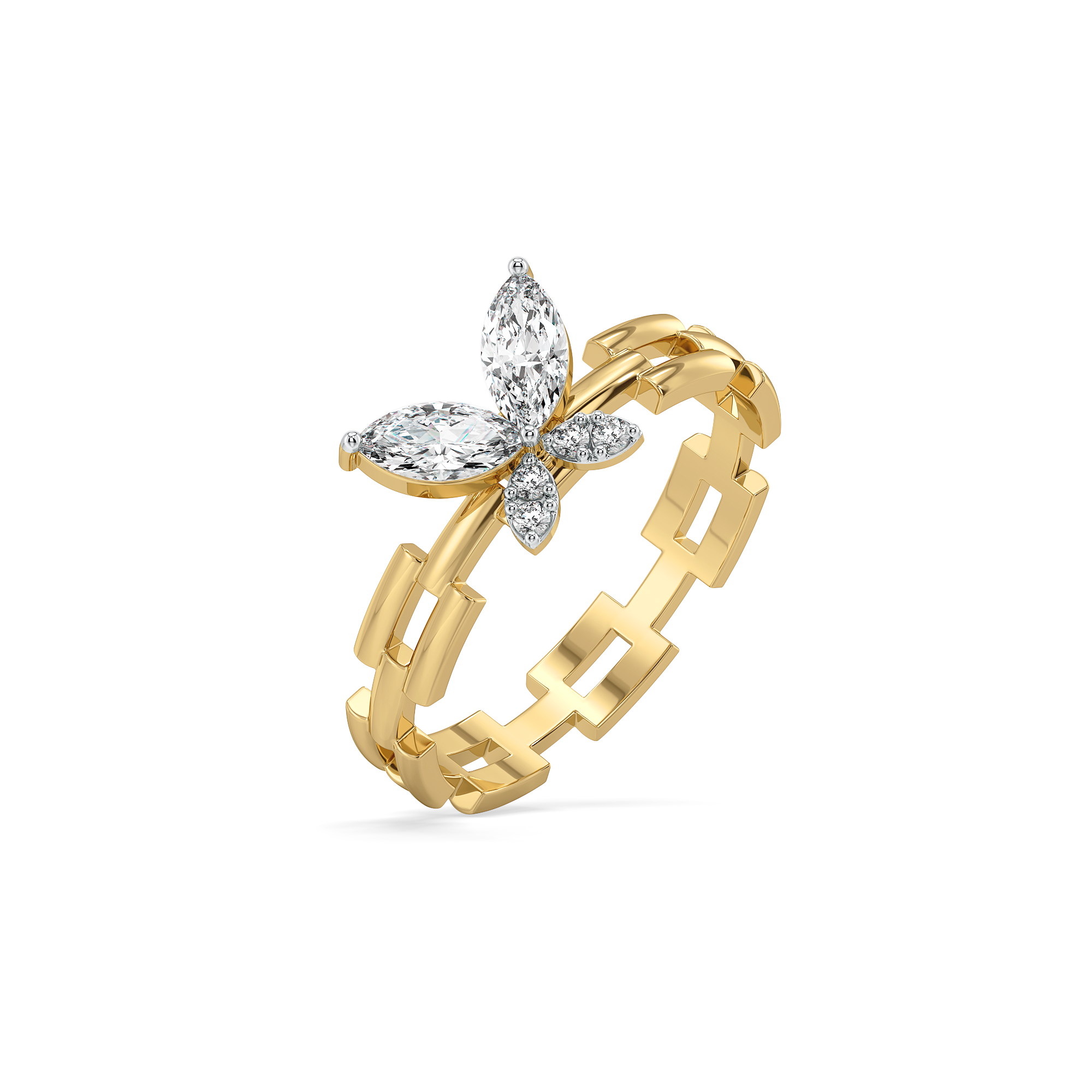 Flutter of Light - Lab Diamond Ring Main image