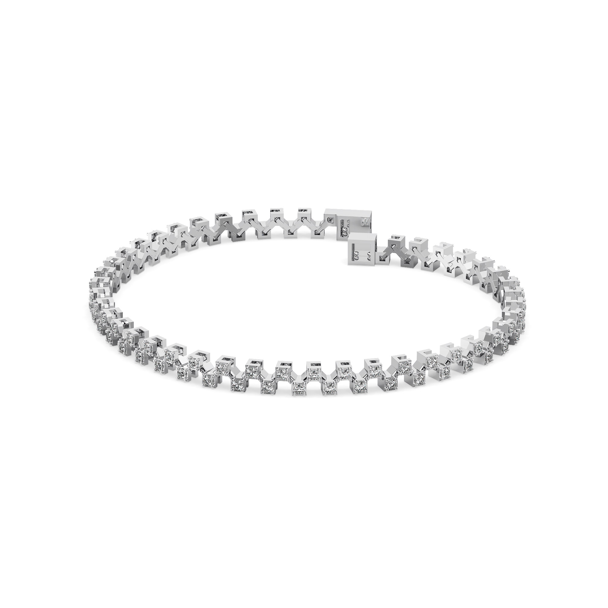 Twilight Row - Lab Diamond Tennis Bracelet Secondary image