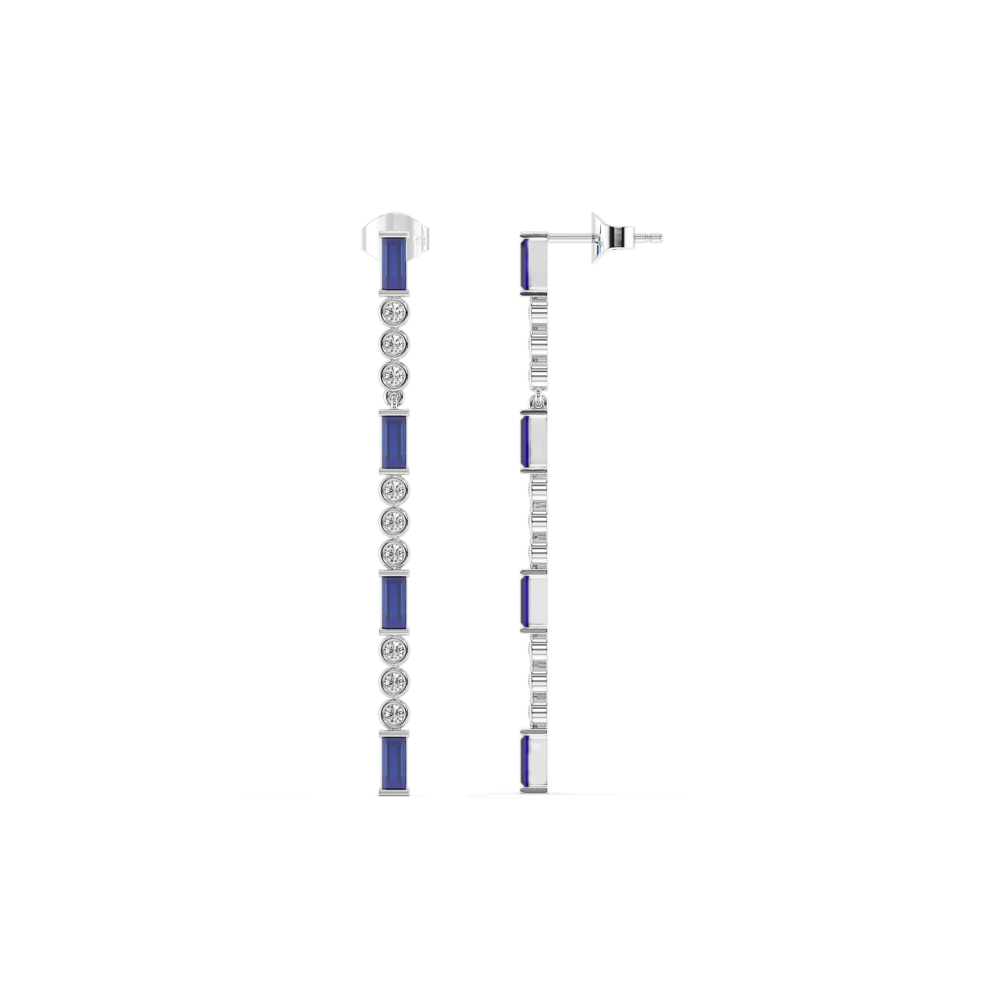 Nightfall - Lab Diamond Drop Earrings
