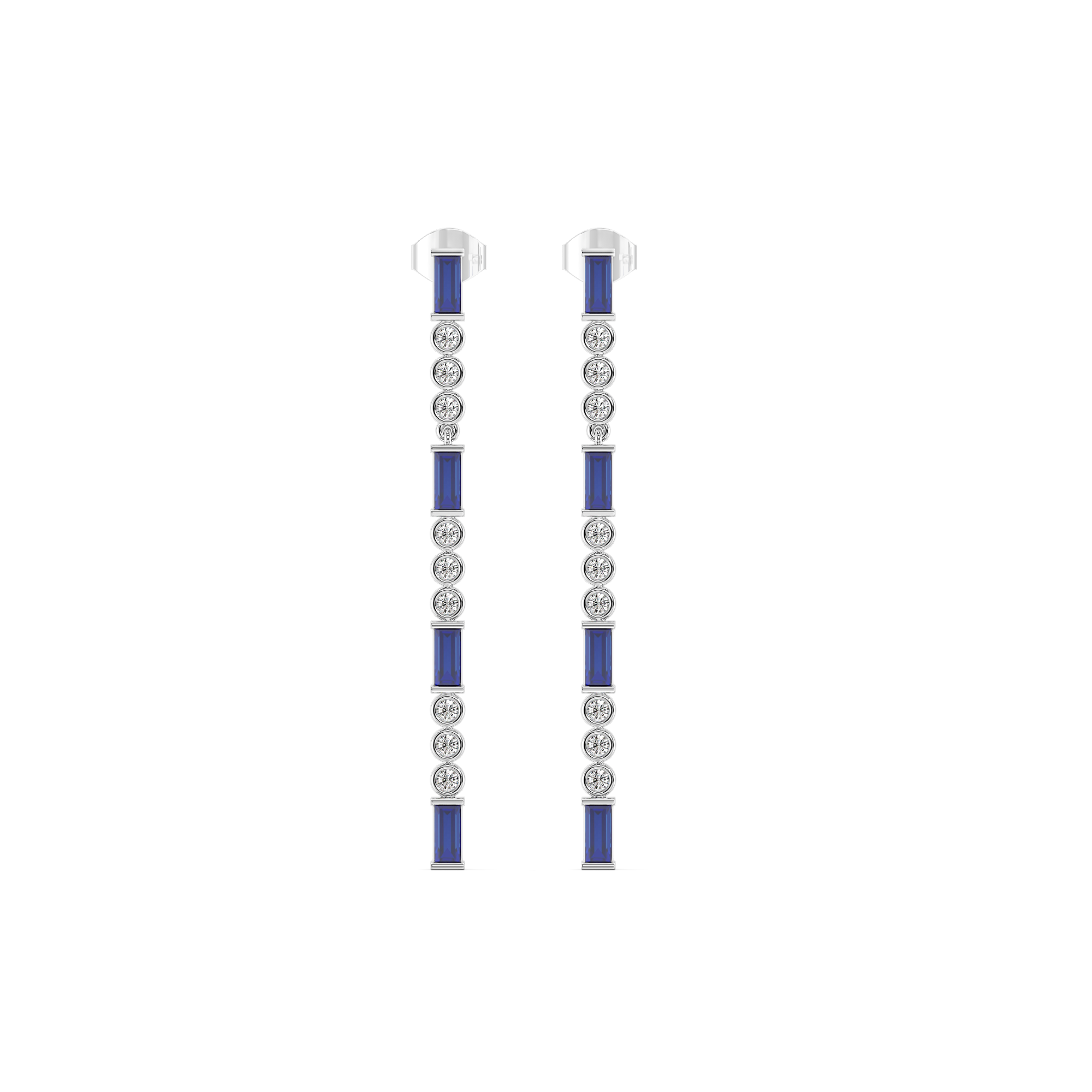 Nightfall - Lab Diamond Drop Earrings Main image