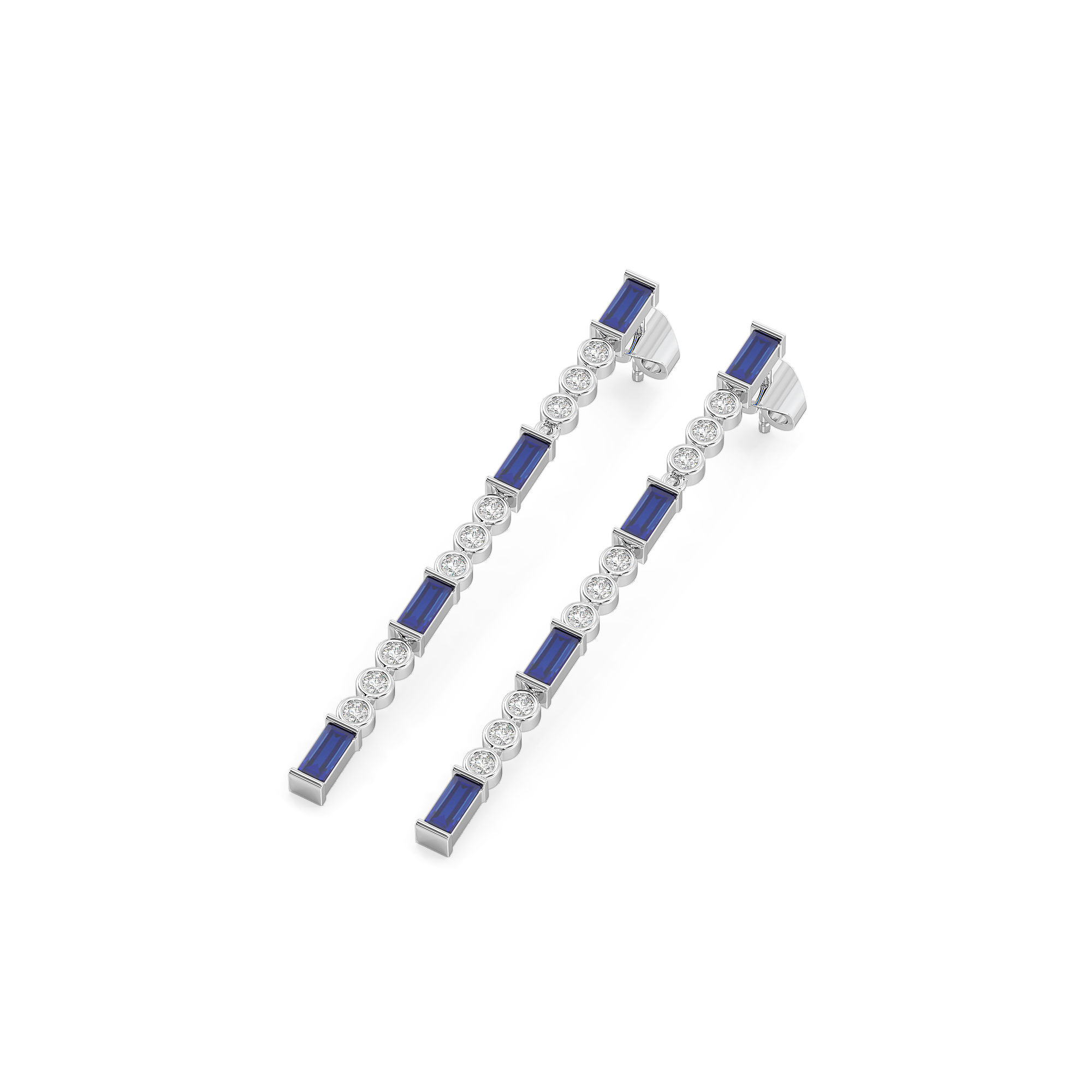 Nightfall - Lab Diamond Drop Earrings Secondary image