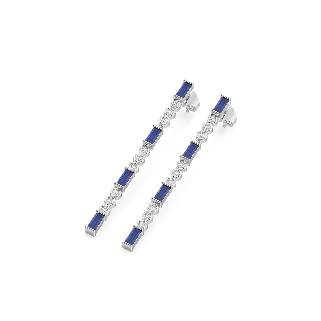 Nightfall - Lab Diamond Drop Earrings
