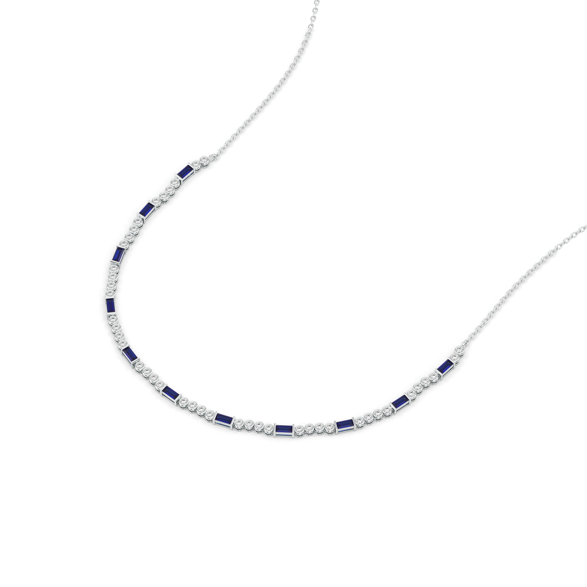 Nightfall - Lab Diamond Tennis Necklace Main image
