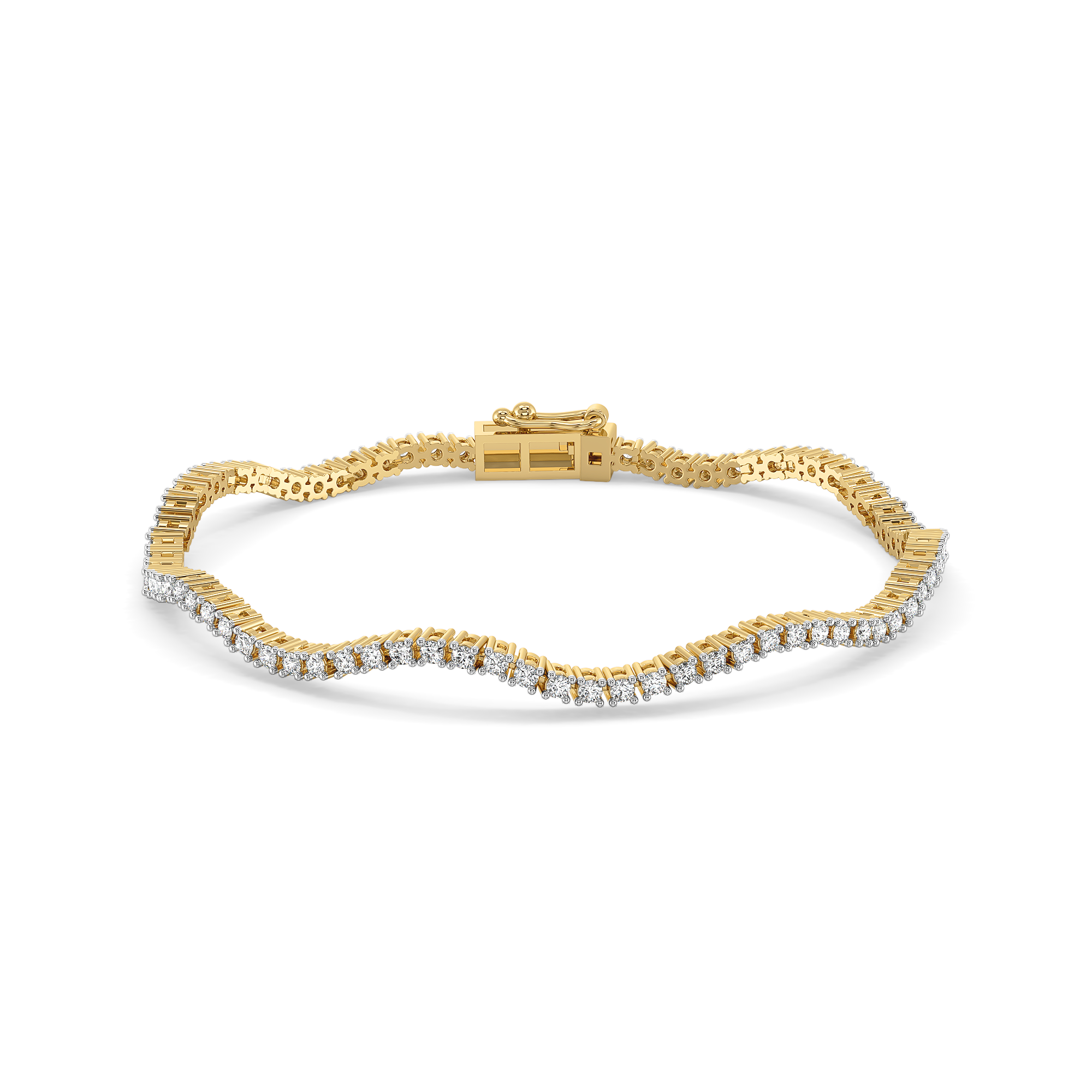 Wavelet - Lab Diamond Tennis Bracelet Secondary image