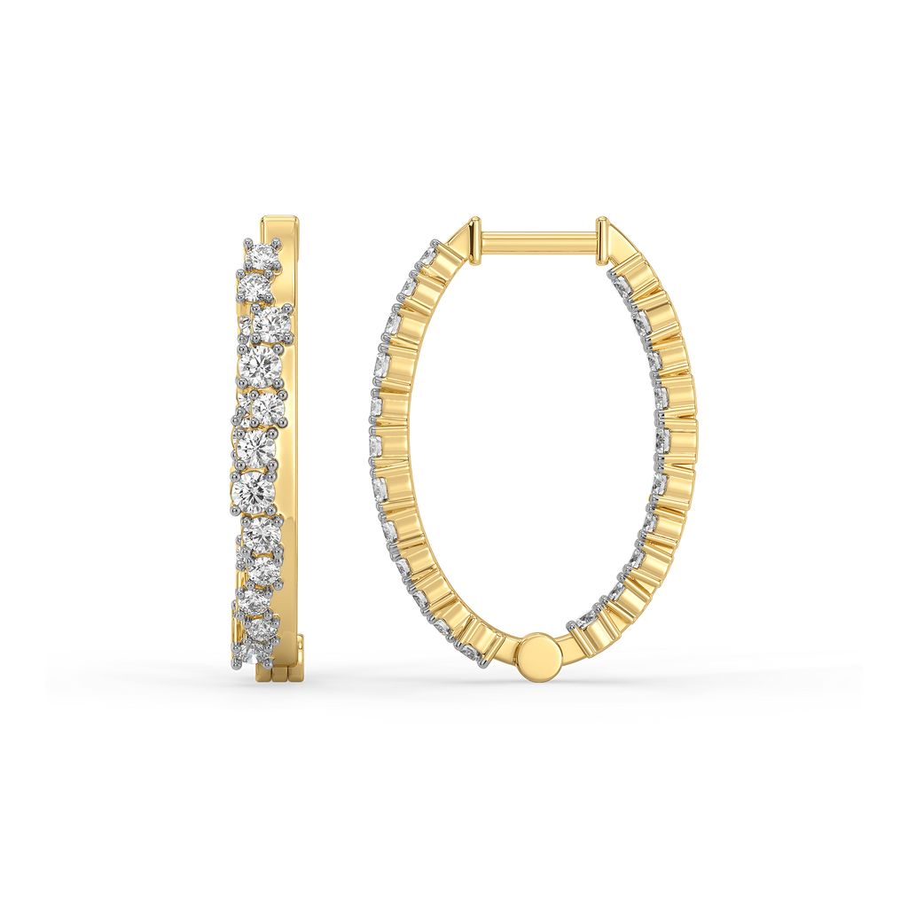 Daybreak Huggies - Lab Diamond Earrings