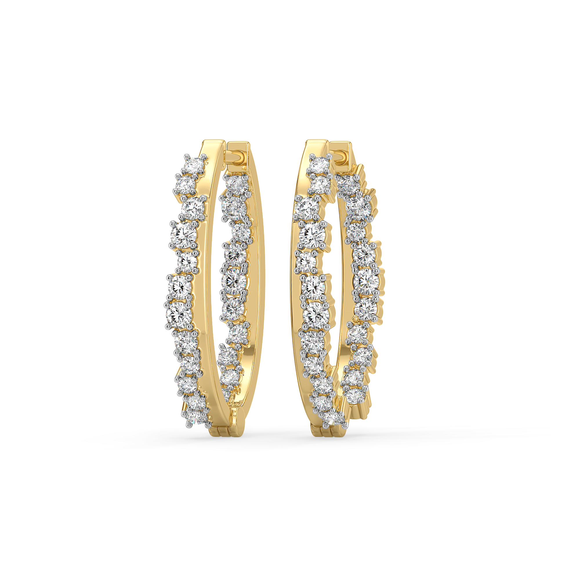 Daybreak Huggies - Lab Diamond Earrings Secondary image