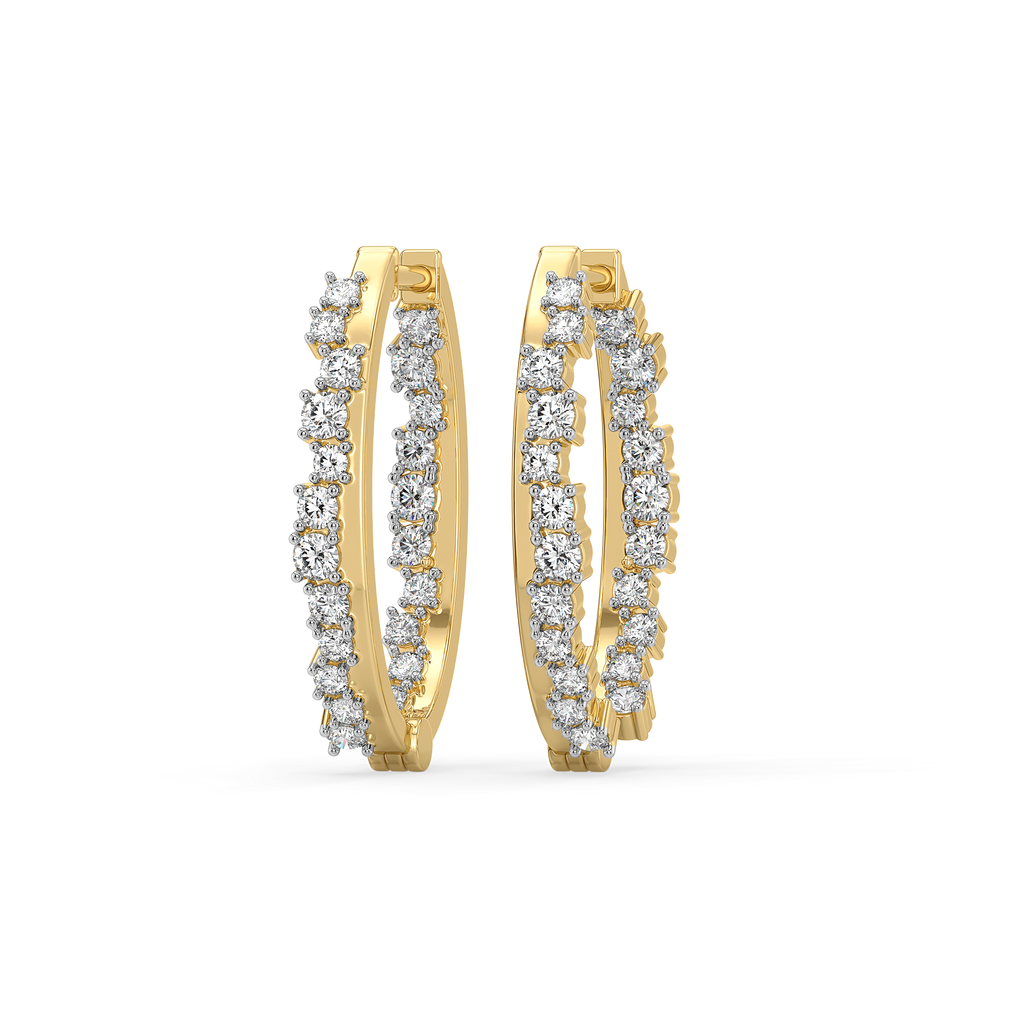 Daybreak Huggies - Lab Diamond Earrings