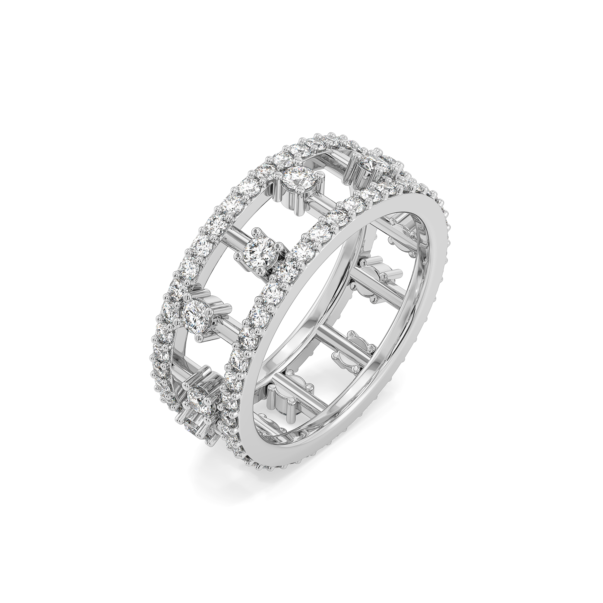 Bridgelight - Lab Diamond Solitaire Eternity Ring Secondary image