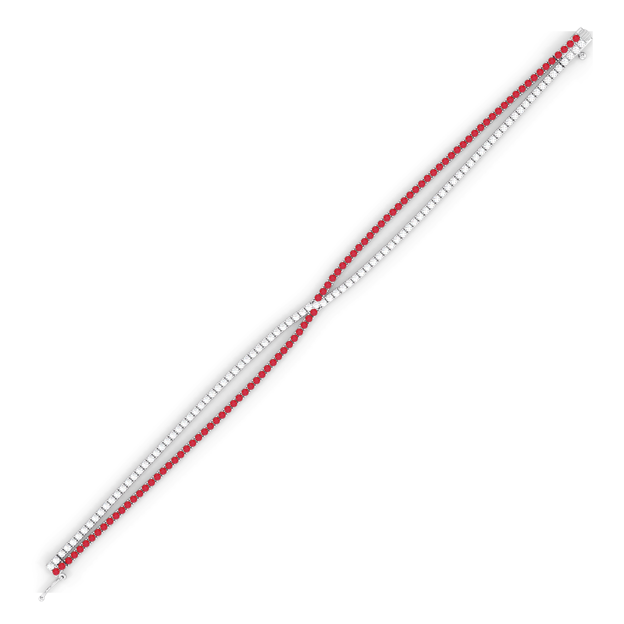 Scarlet Whisper - Lab Diamond Tennis Bracelet