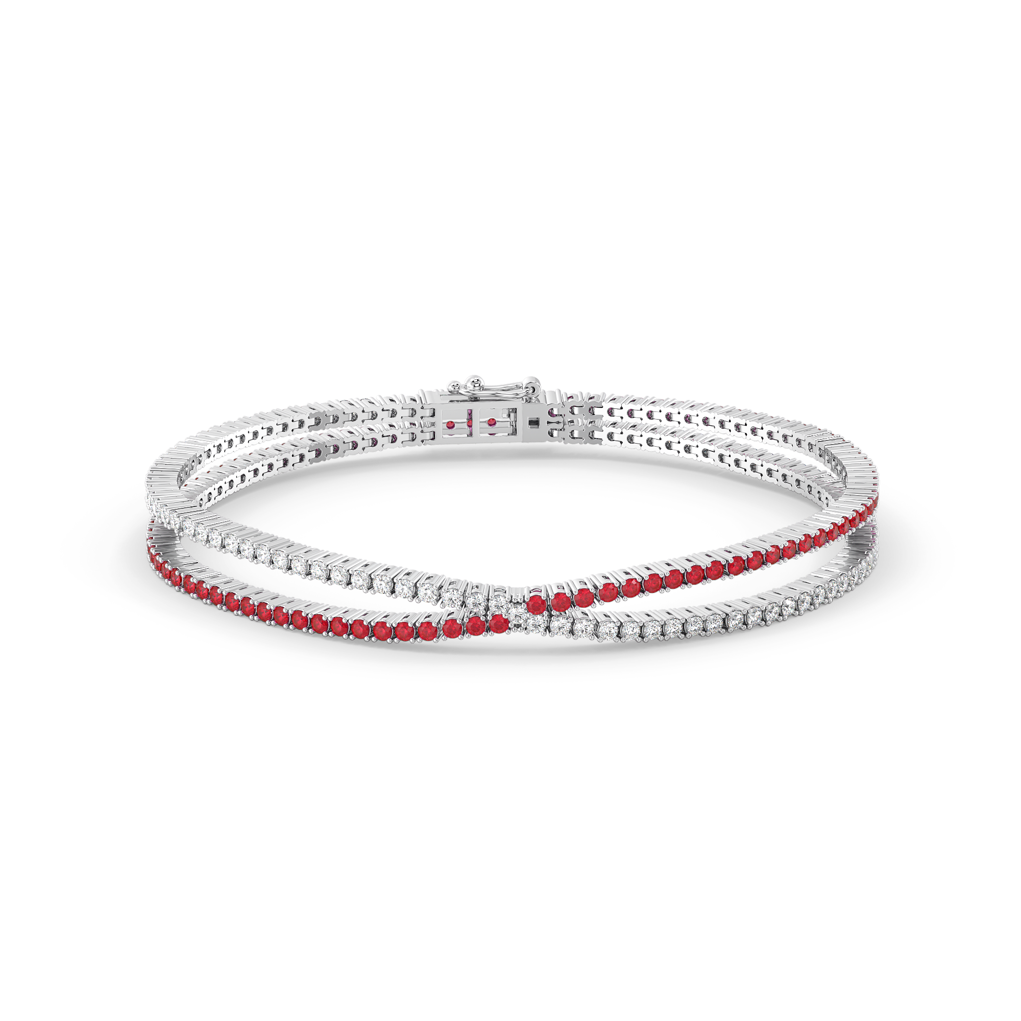 Scarlet Whisper - Lab Diamond Tennis Bracelet Main image