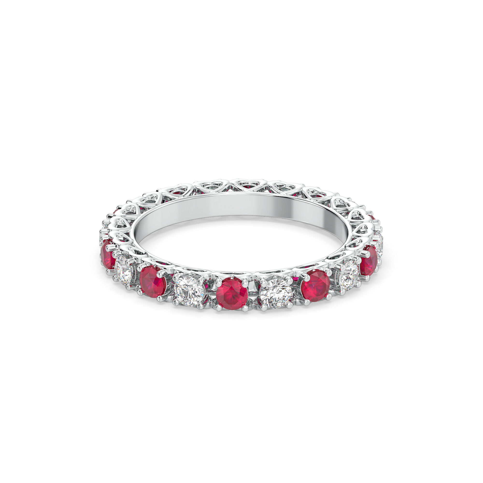 Scarlet Whisper - Lab Diamond Eternity Ring Secondary image