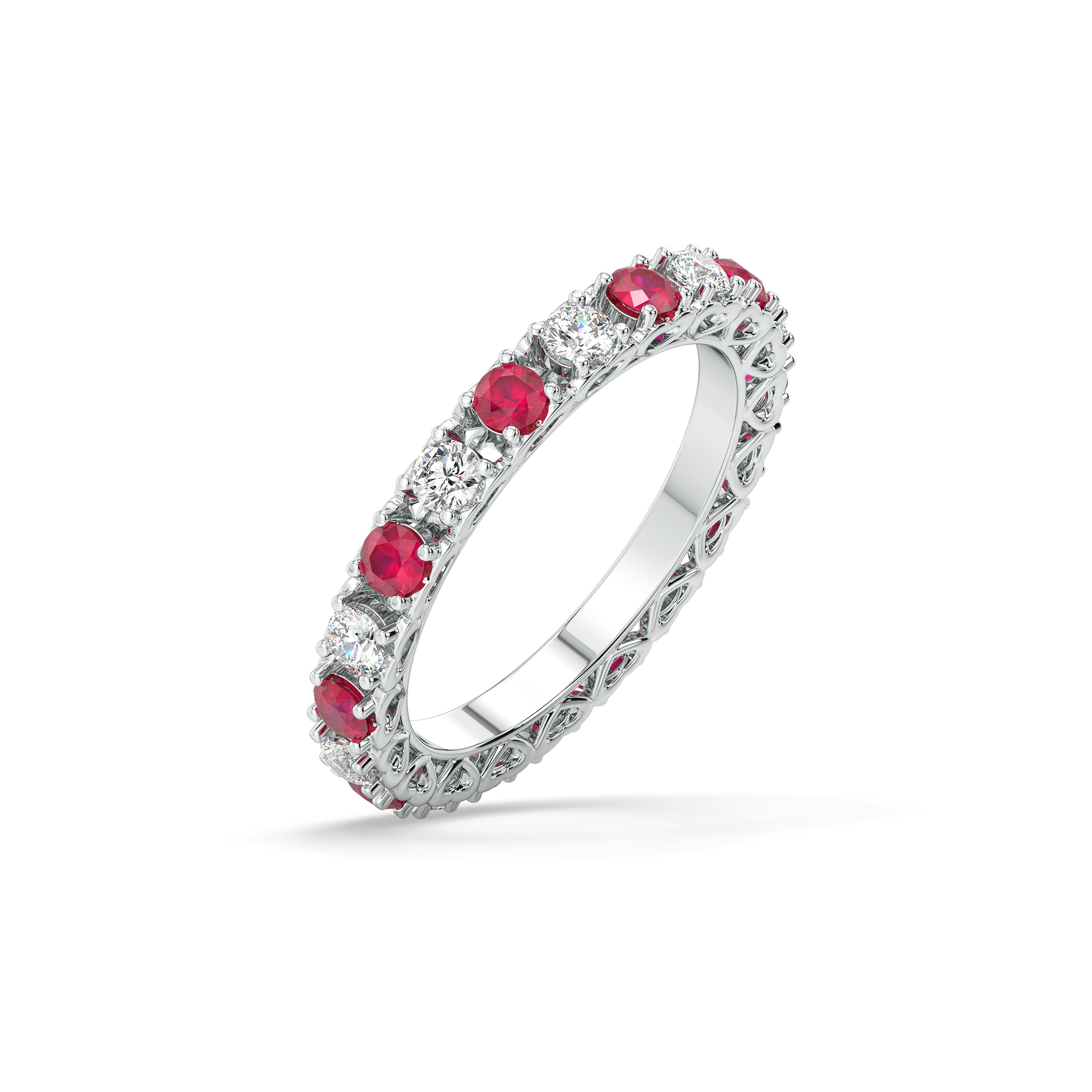 Scarlet Whisper - Lab Diamond Eternity Ring Main image