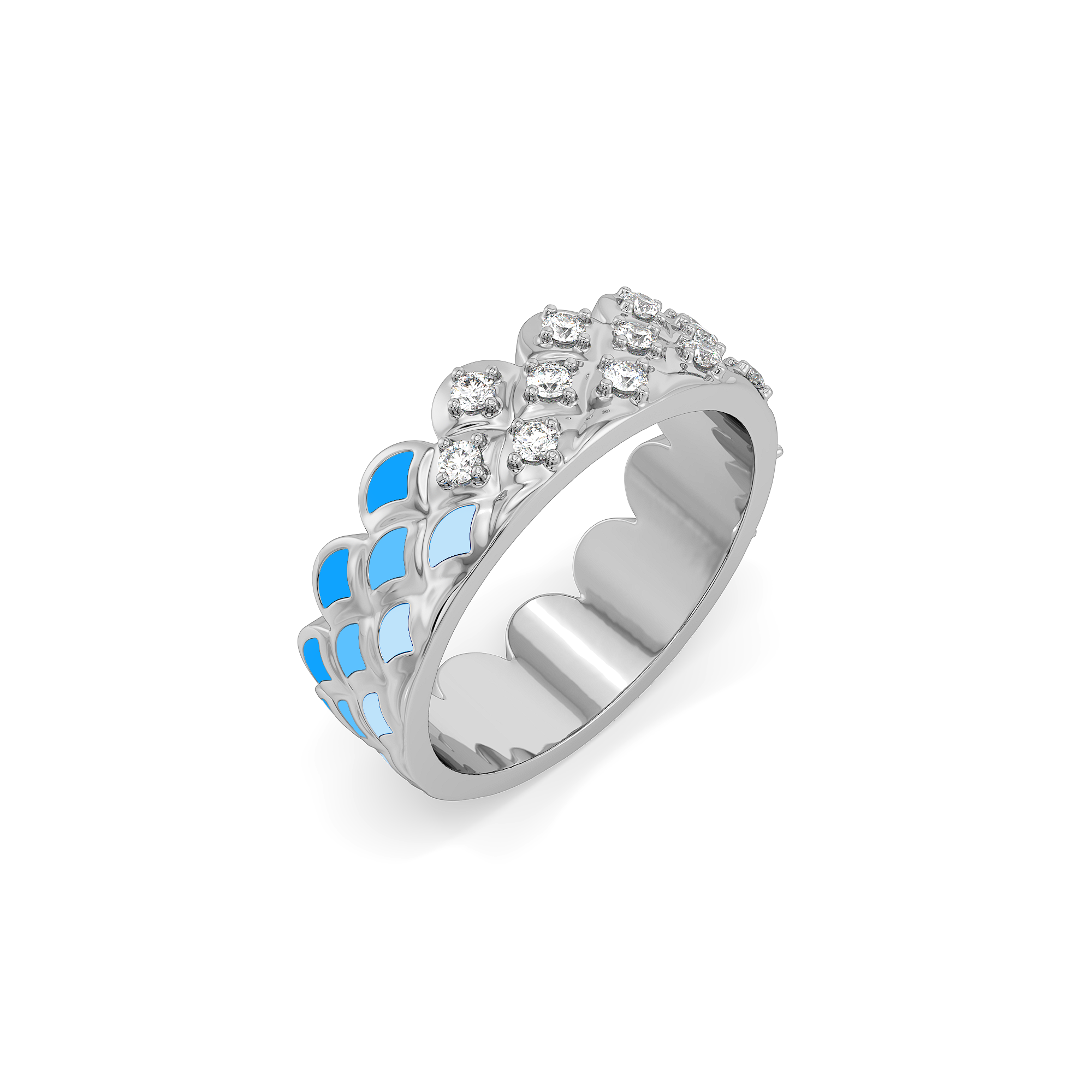 Blue Haze - Lab Diamond Eternity Ring Secondary image